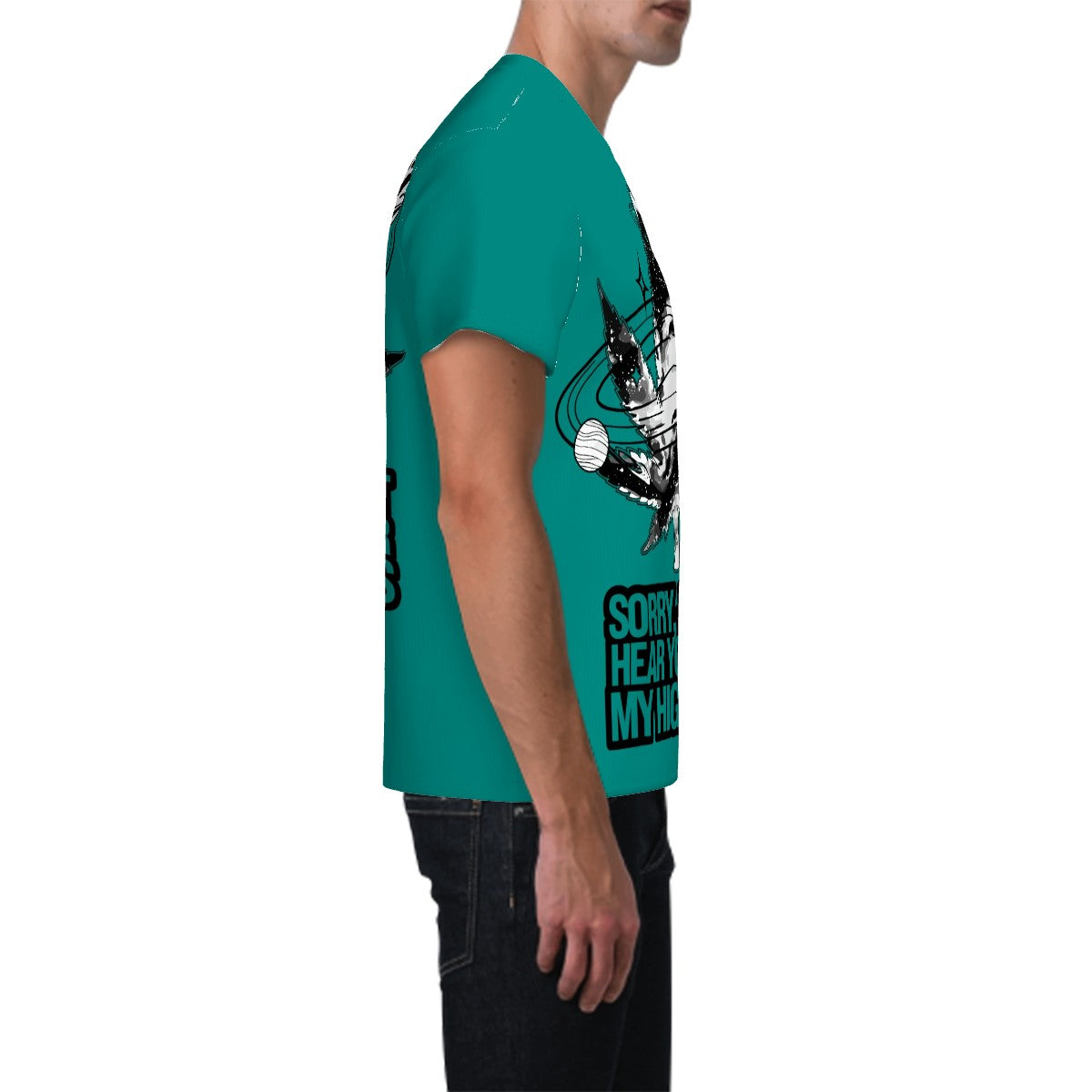 Men's Short Sleeve T Shirt Green Sorry I Can't Hear you