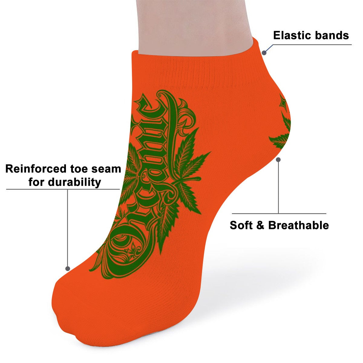 Its Organic Ankle Socks Orange