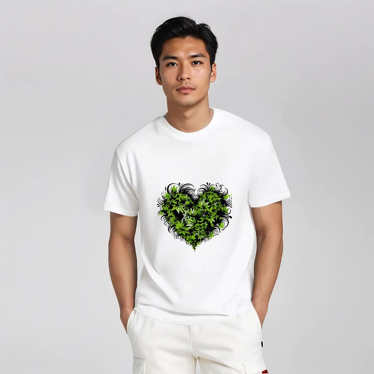 White Heart Men's Tee
