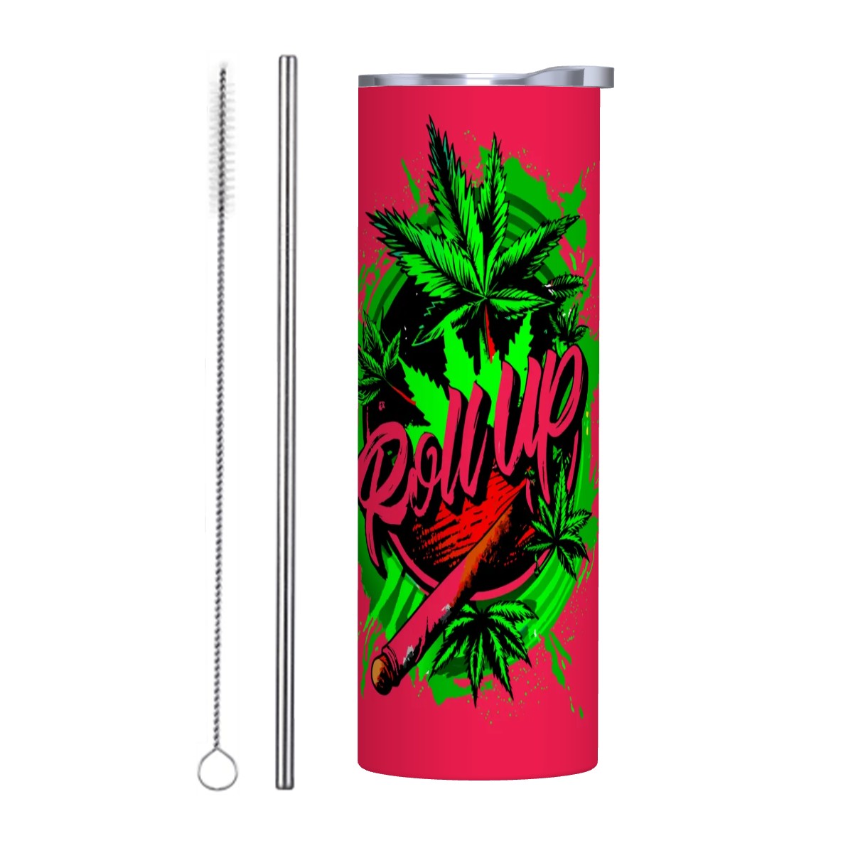 Red Roll Up Tumbler