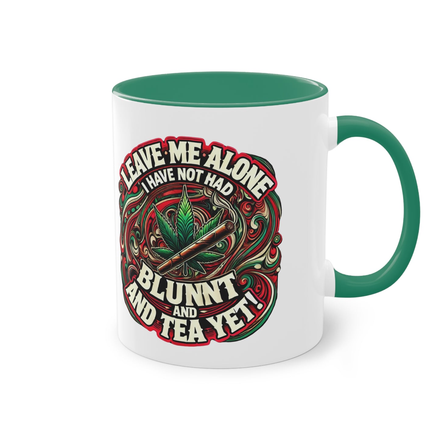 Leave Me Alone Two-Tone Coffee Mug | Funny 11oz Mug for Coffee Lovers