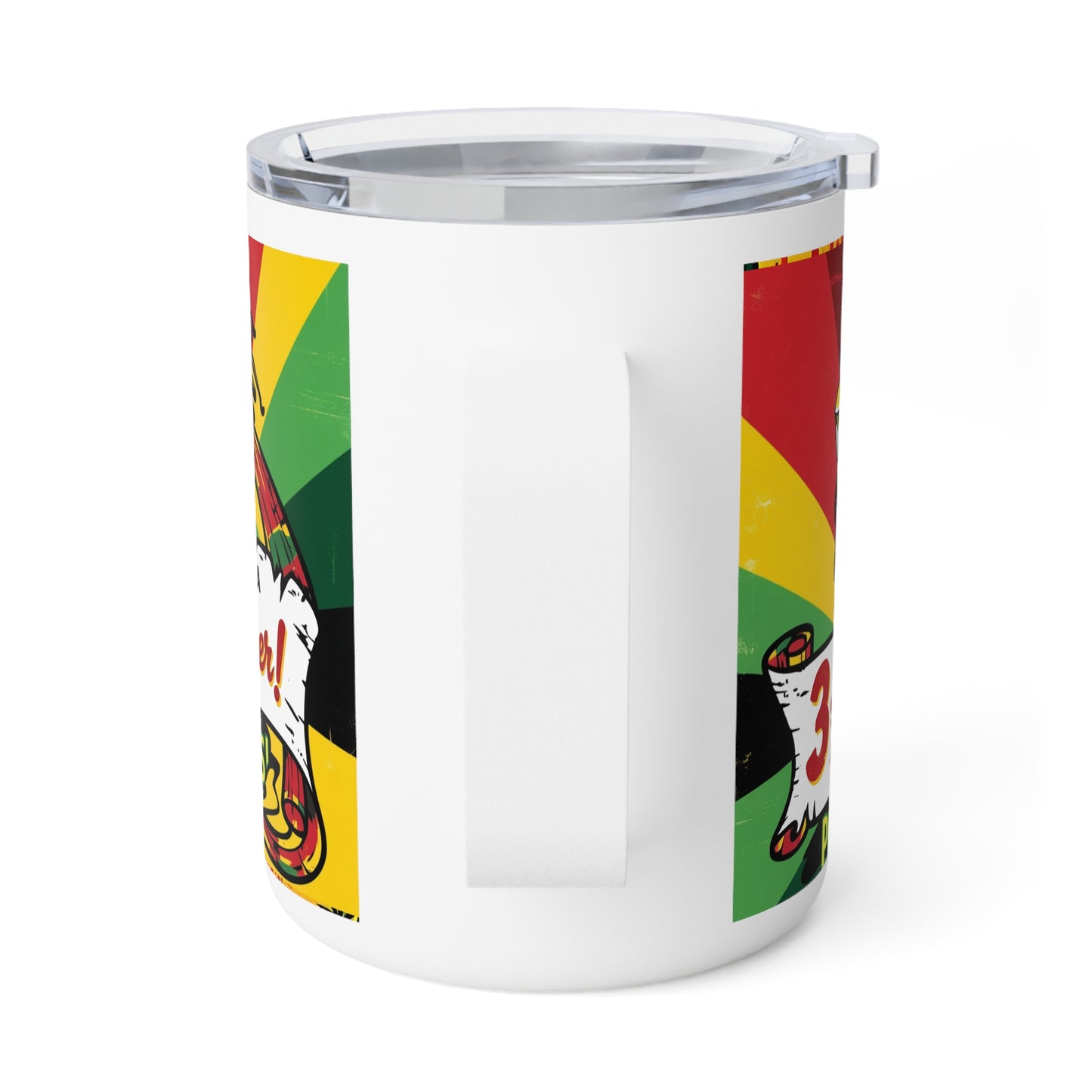 Rasta Vibes Insulated Coffee Mug - 10oz with Cipher Rules Design
