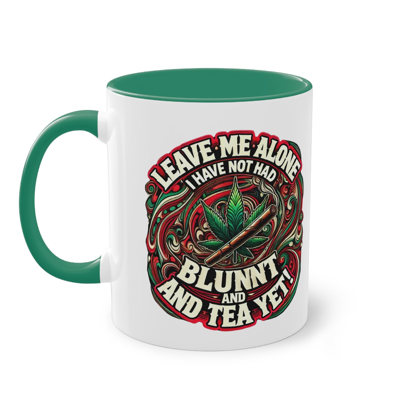Leave Me Alone Two-Tone Coffee Mug | Funny 11oz Mug for Coffee Lovers