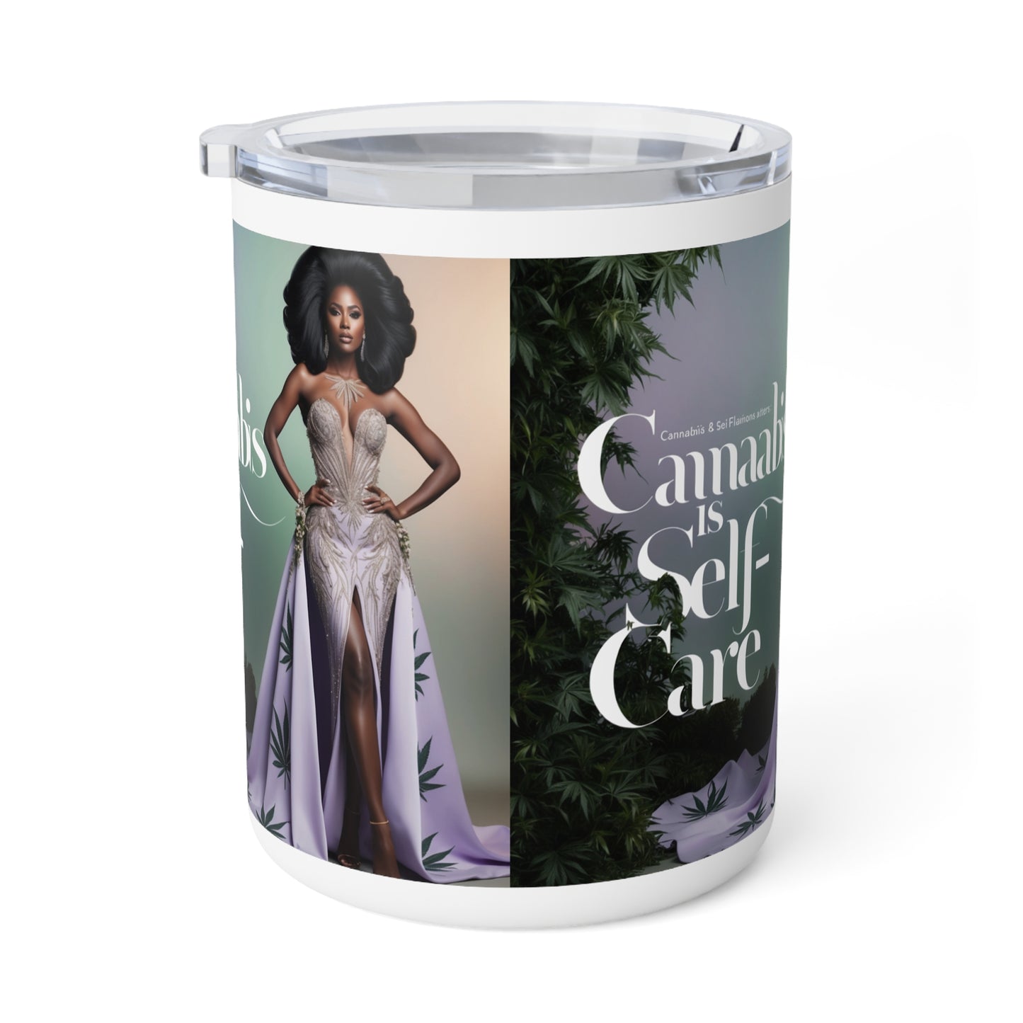 Cannabis Self-Care Insulated Coffee Mug - 10oz Stylish Drinkware