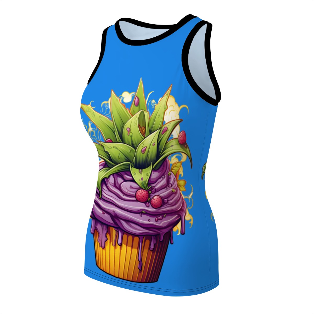 Women's Tank Tops Blue Cupcake