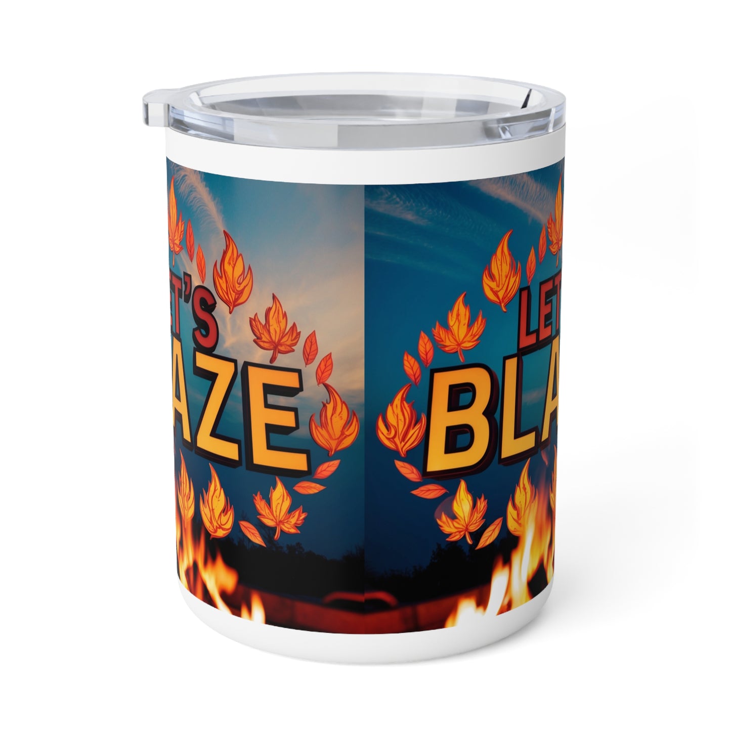 Let's Blaze Insulated Coffee Mug - 10oz, Perfect for Fall & Cozy Gatherings
