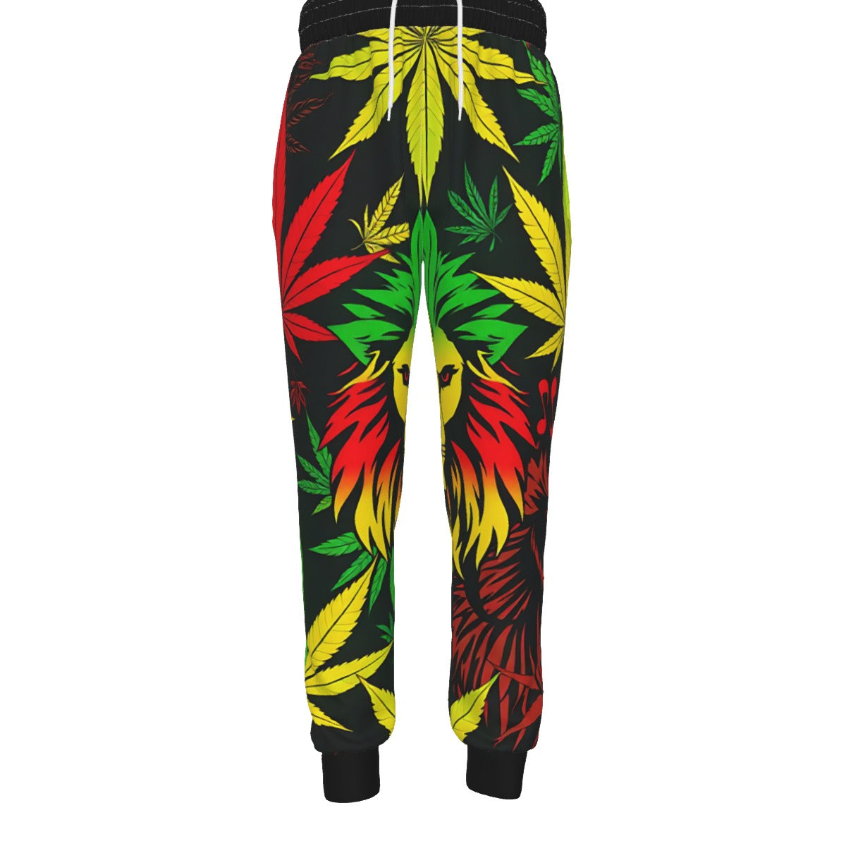 Red, Black and Yellow Loin of Zion Sweatpants