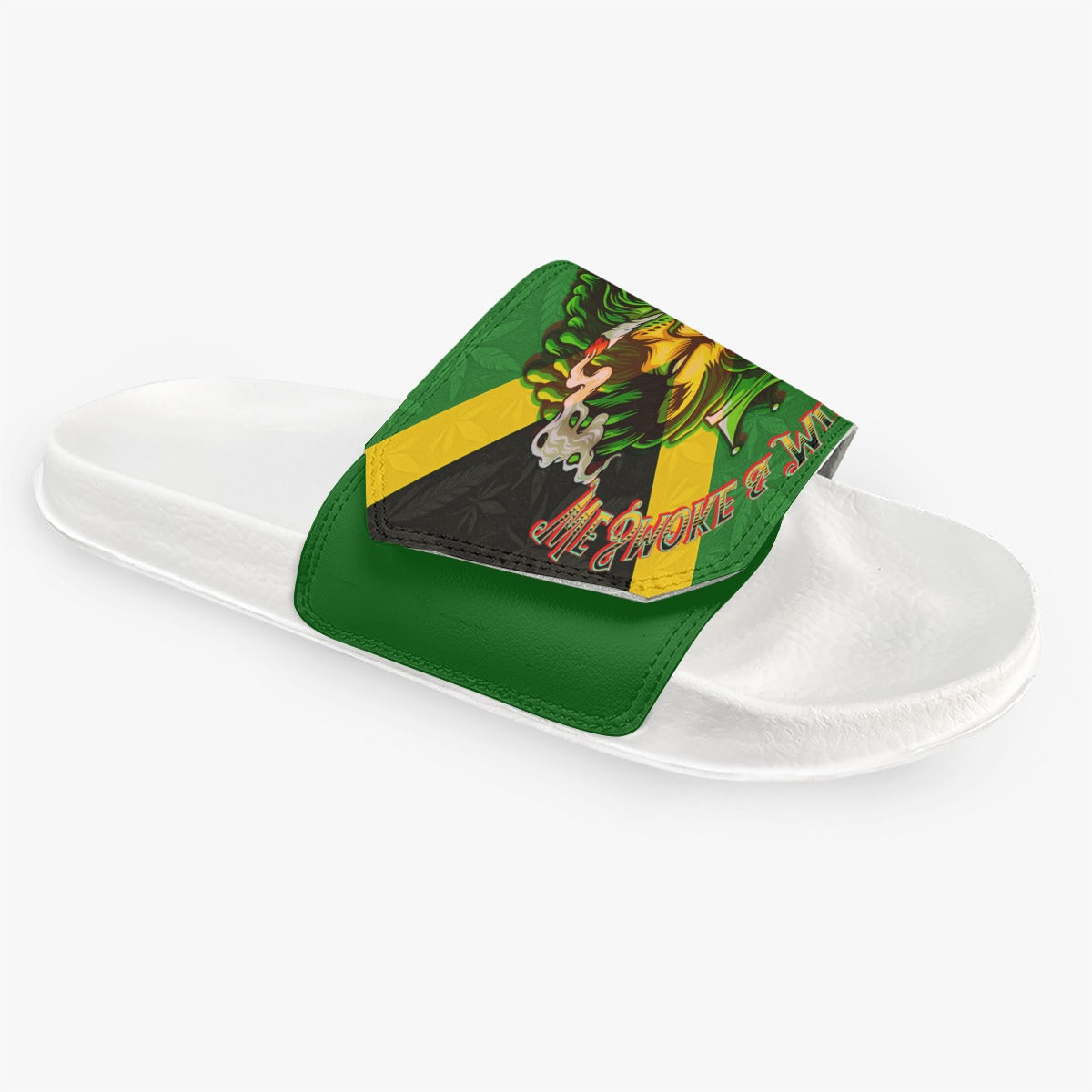 Jamaica We mind our Business! Men's Velcro Slippers