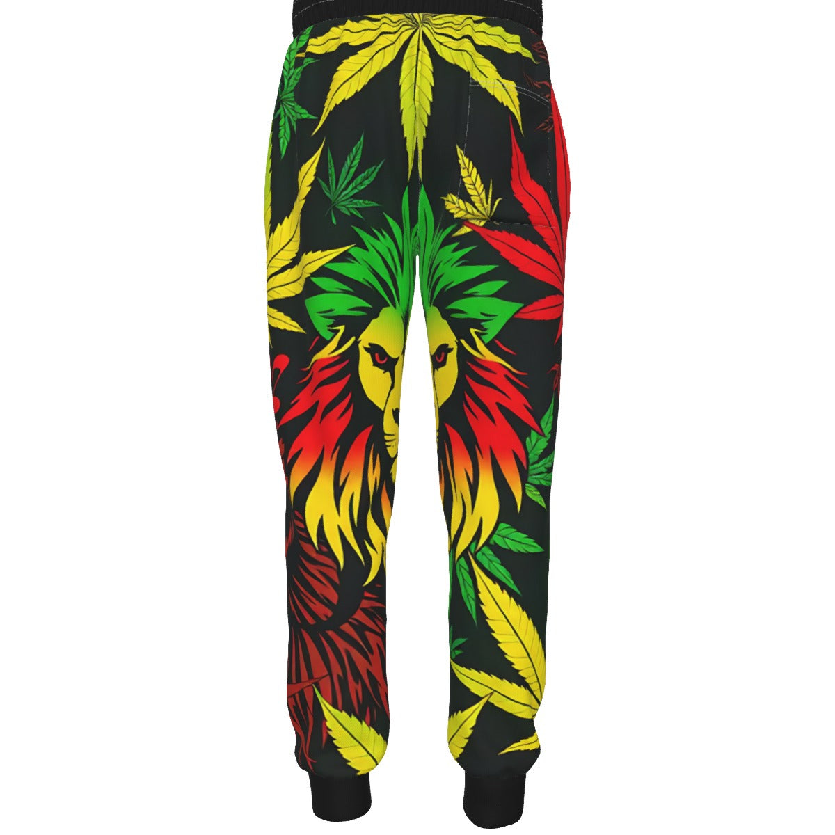 Red, Black and Yellow Loin of Zion Sweatpants