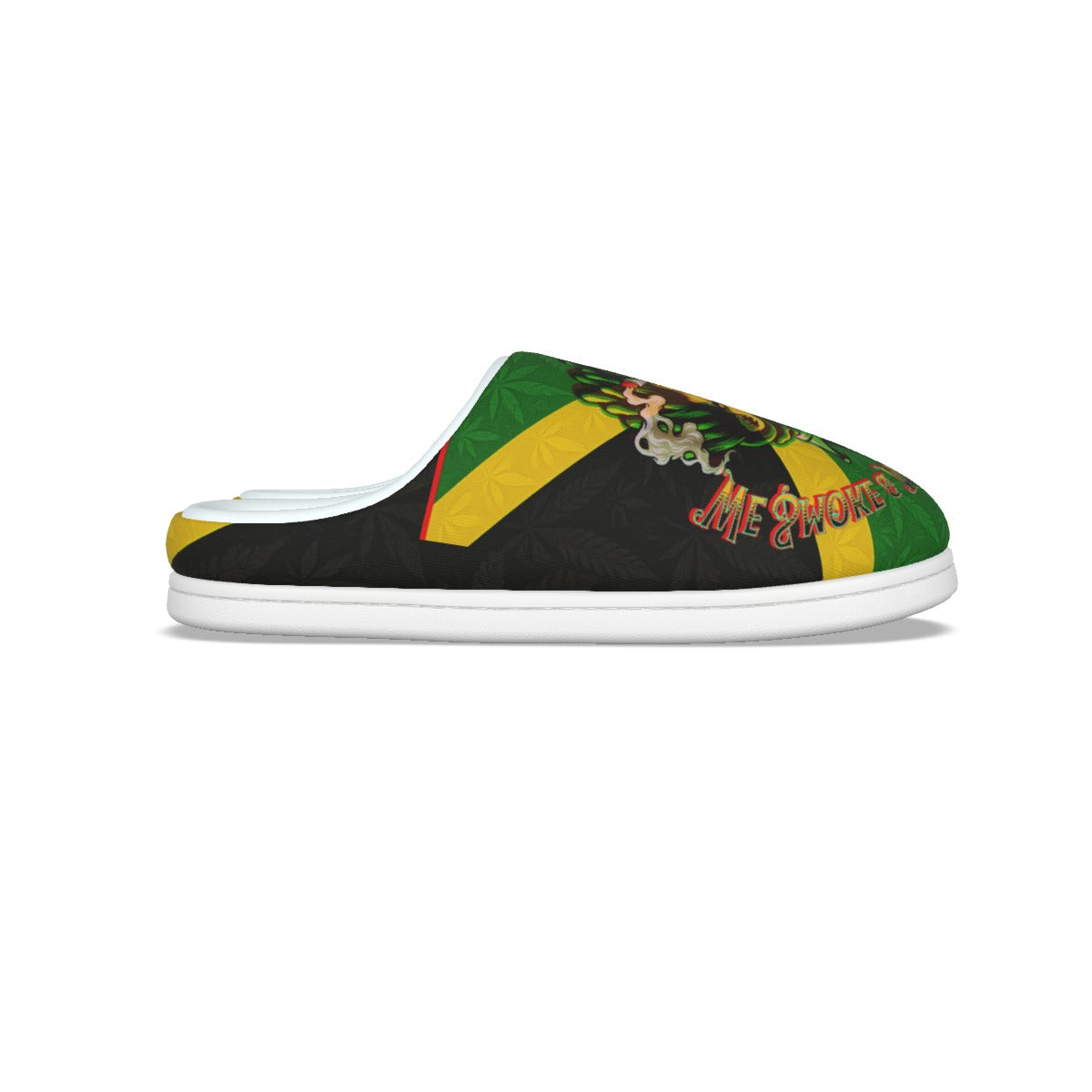 Jamaican We Mind Our Business Men's Plush Slippers