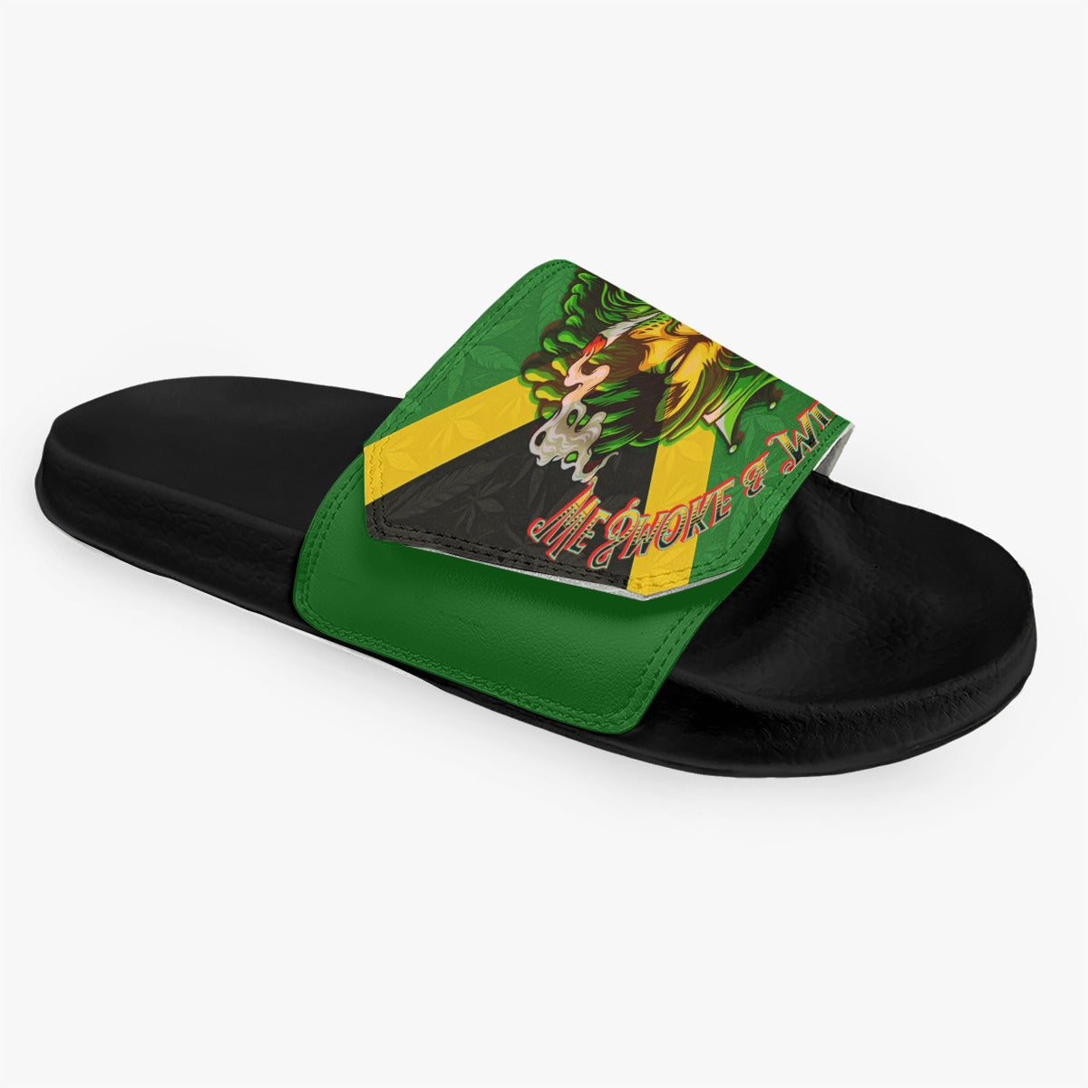 Jamaica We mind our Business! Men's Velcro Slippers