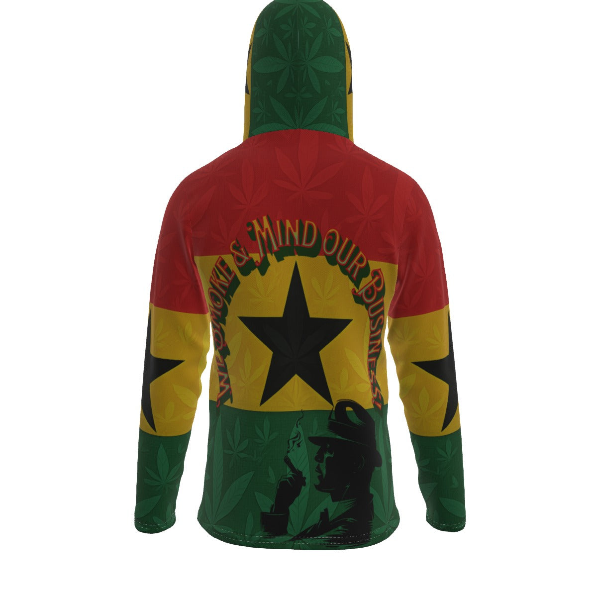 Ghana We Mind our Business Men's Pullover Hoodie With Mask