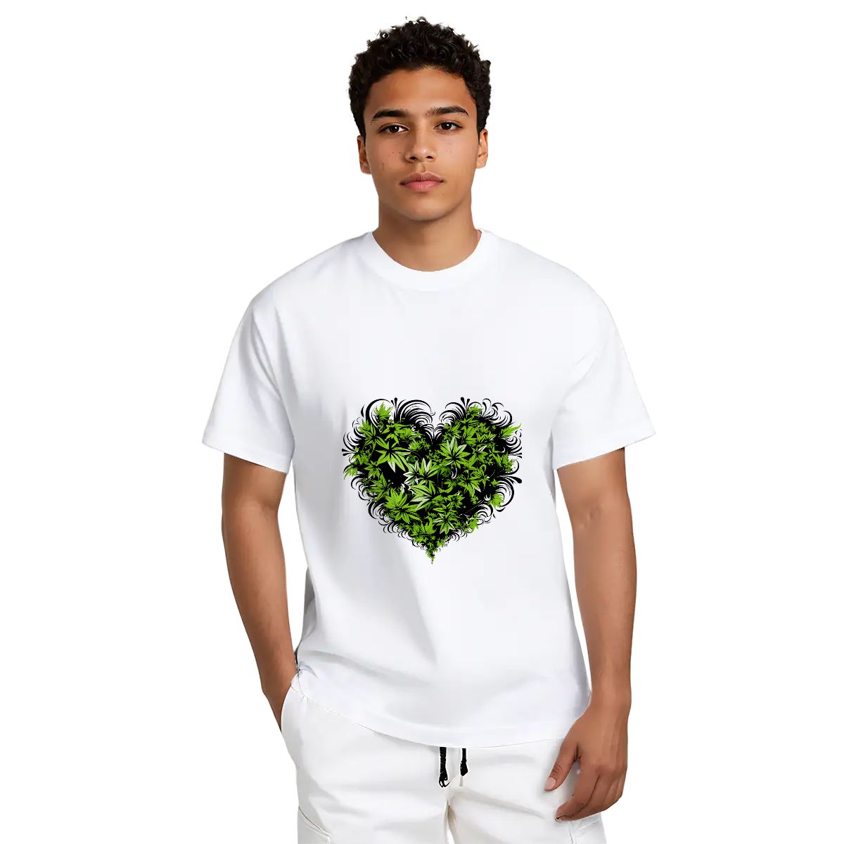 White Heart Men's Tee