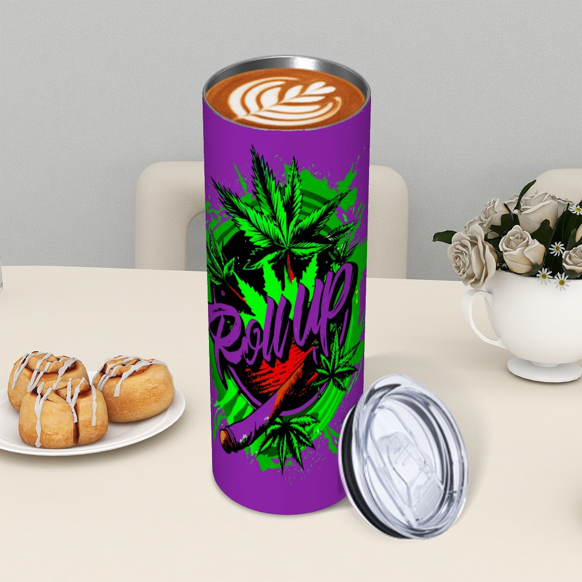 Purple Roll Up Tumbler
