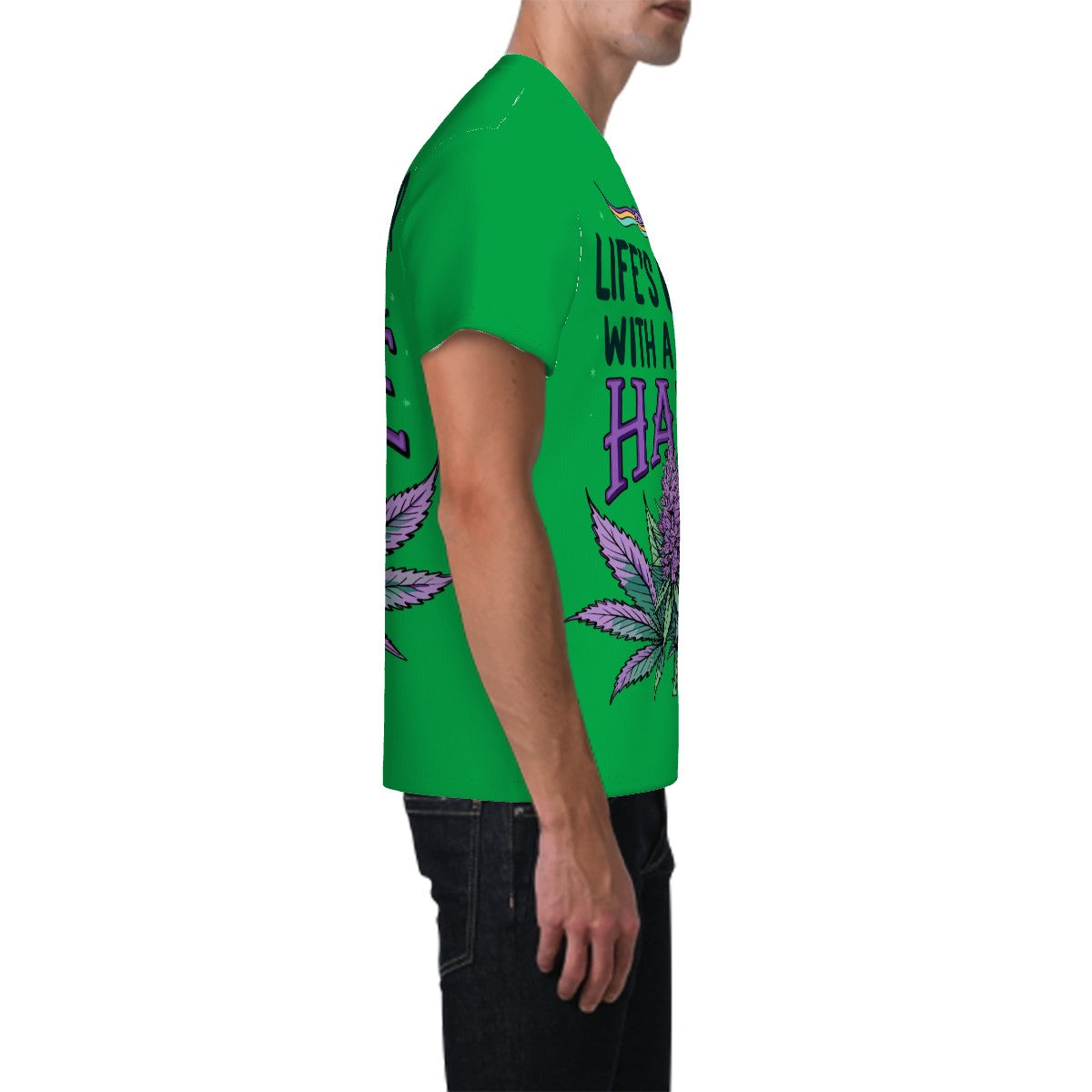Men's Short Sleeve T Shirt Live Better Green