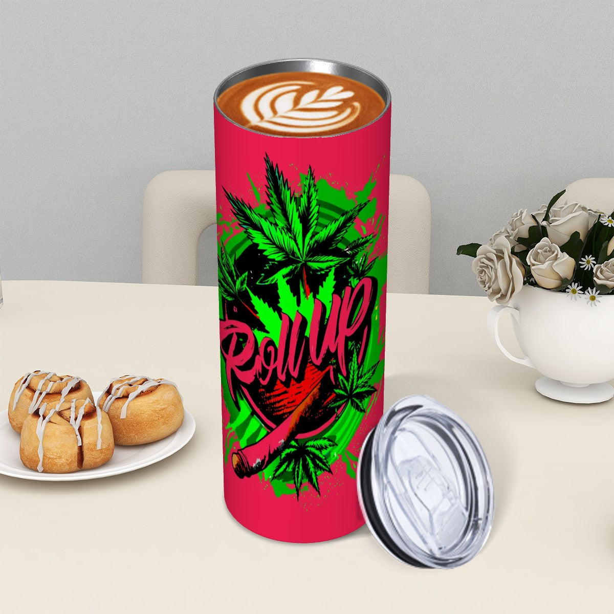 Red Roll Up Tumbler