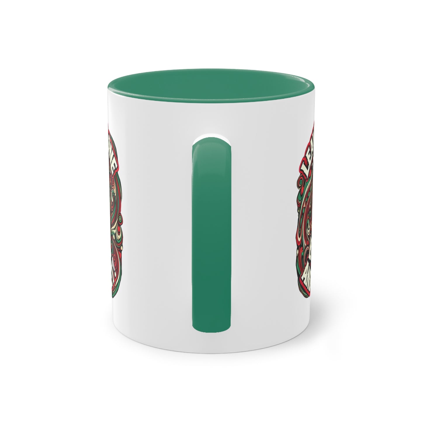 Leave Me Alone Two-Tone Coffee Mug | Funny 11oz Mug for Coffee Lovers
