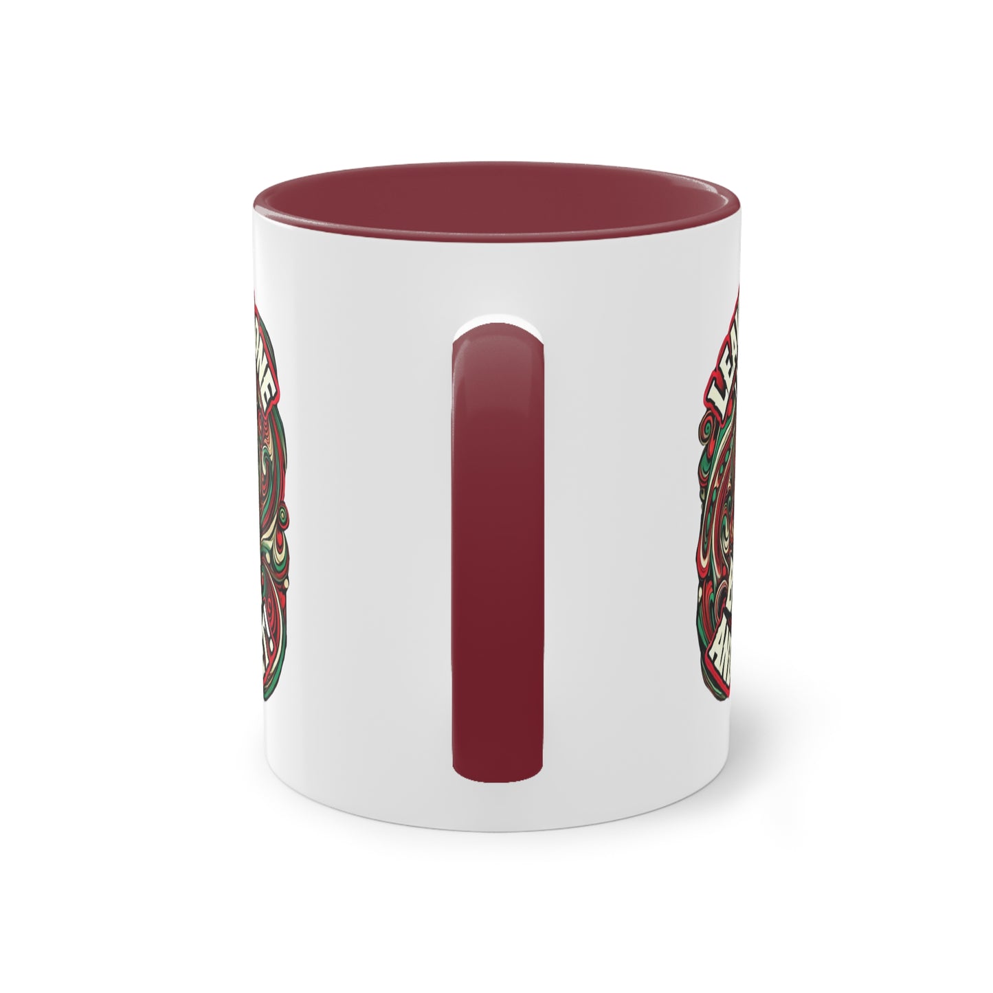 Leave Me Alone Two-Tone Coffee Mug | Funny 11oz Mug for Coffee Lovers
