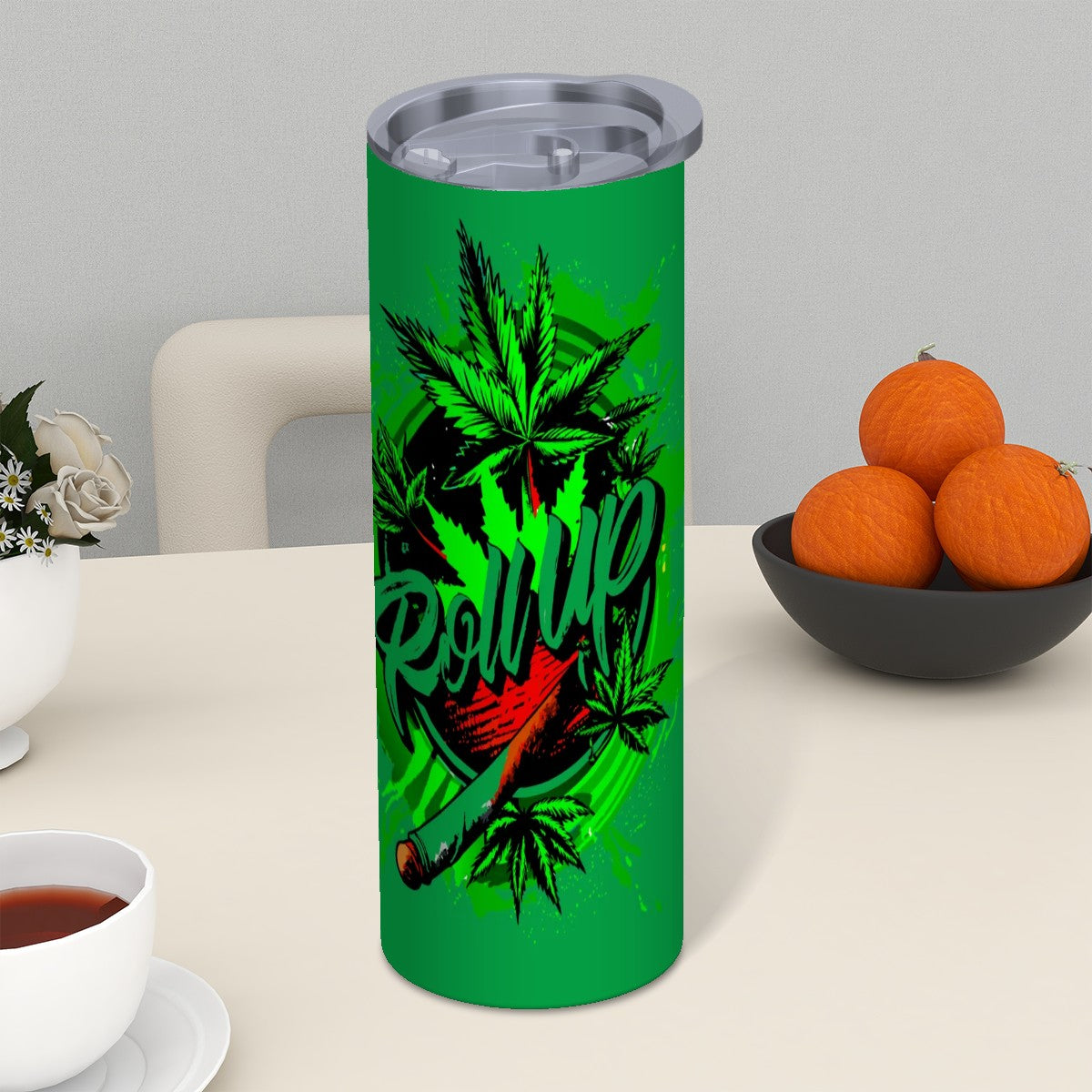 Green Roll up Tumbler