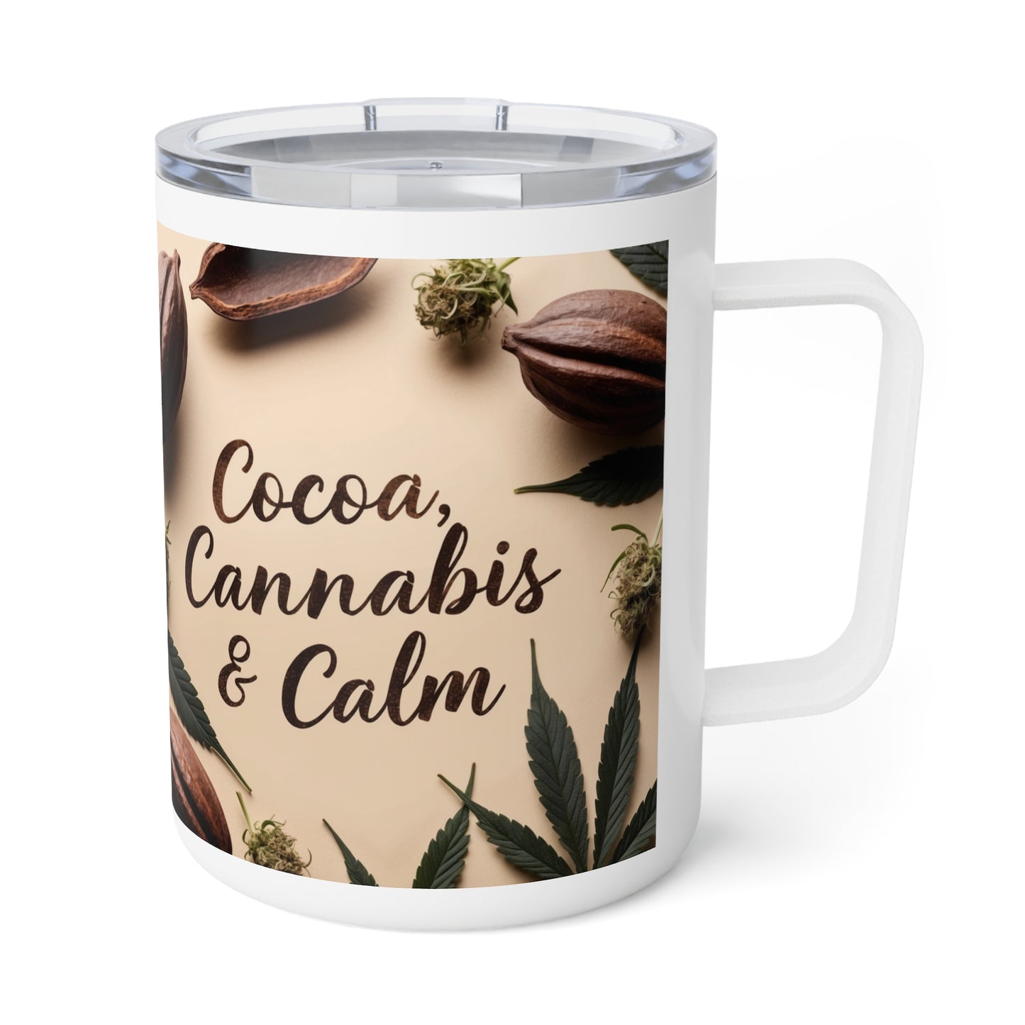 Coco and Cannabis Insulated Coffee Mug, 10oz