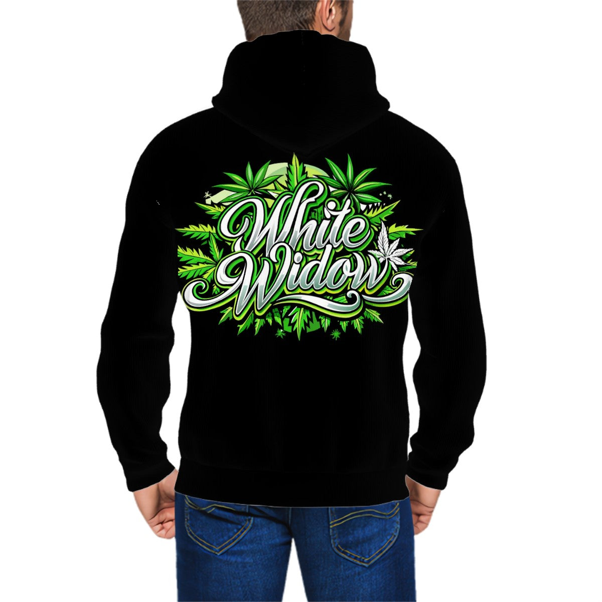 Men's Zip Up Hoodie Black