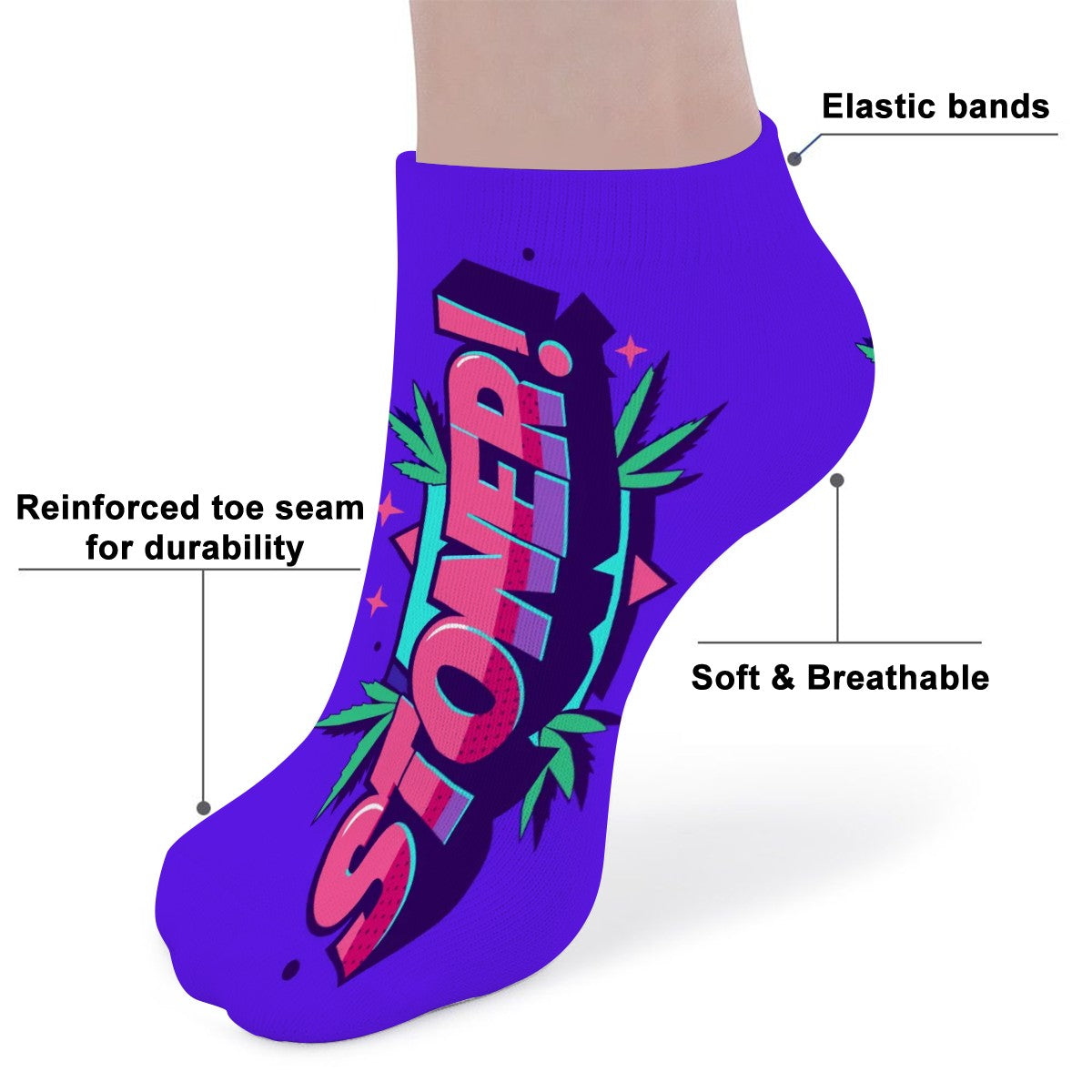Stoner Ankle Socks purple