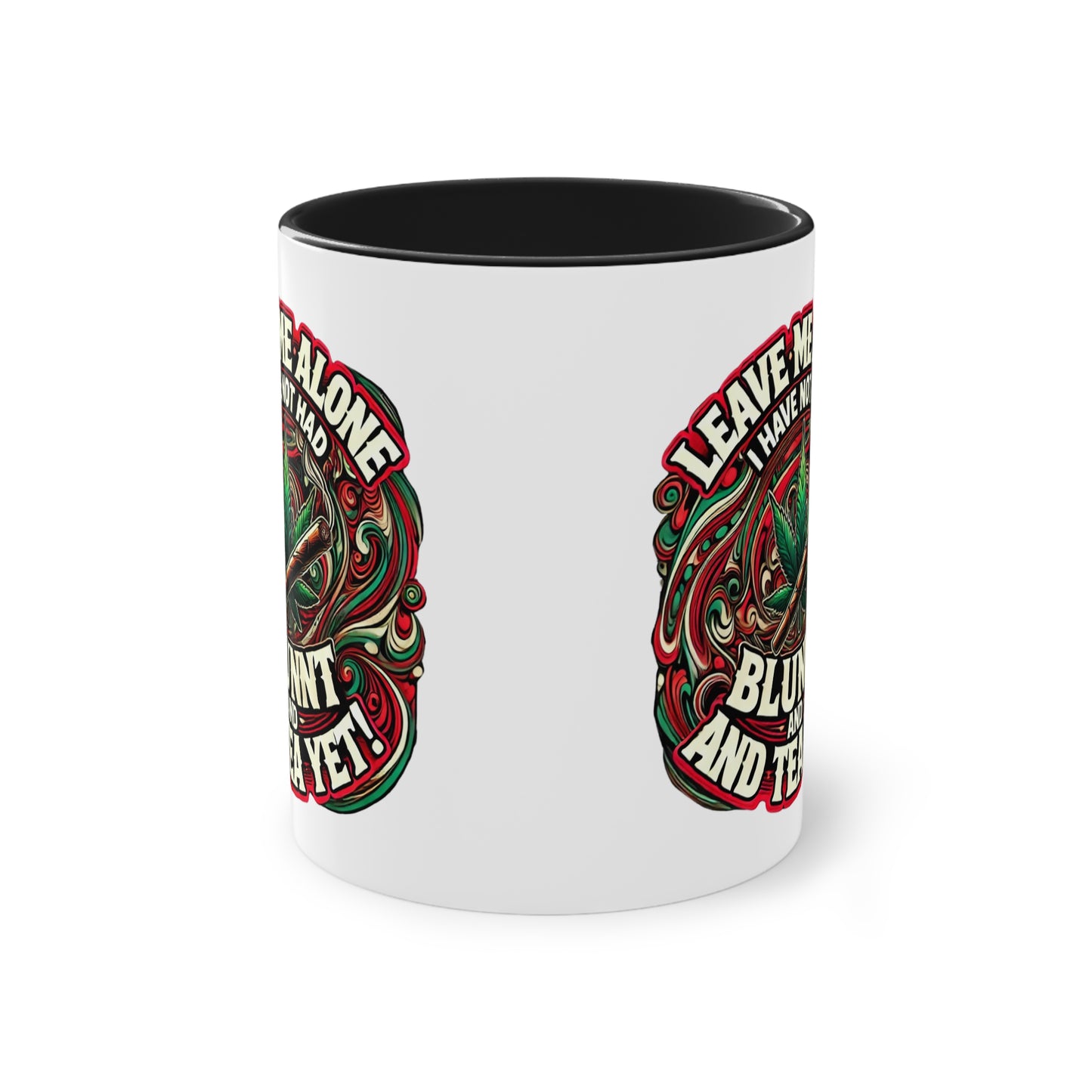 Leave Me Alone Two-Tone Coffee Mug | Funny 11oz Mug for Coffee Lovers