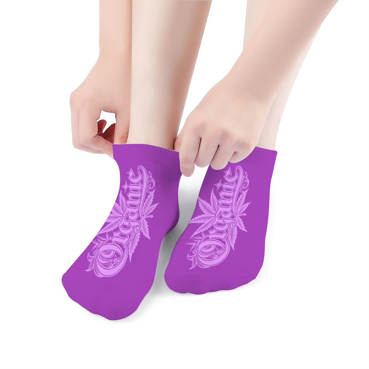 Ankle Socks Purple and Pink