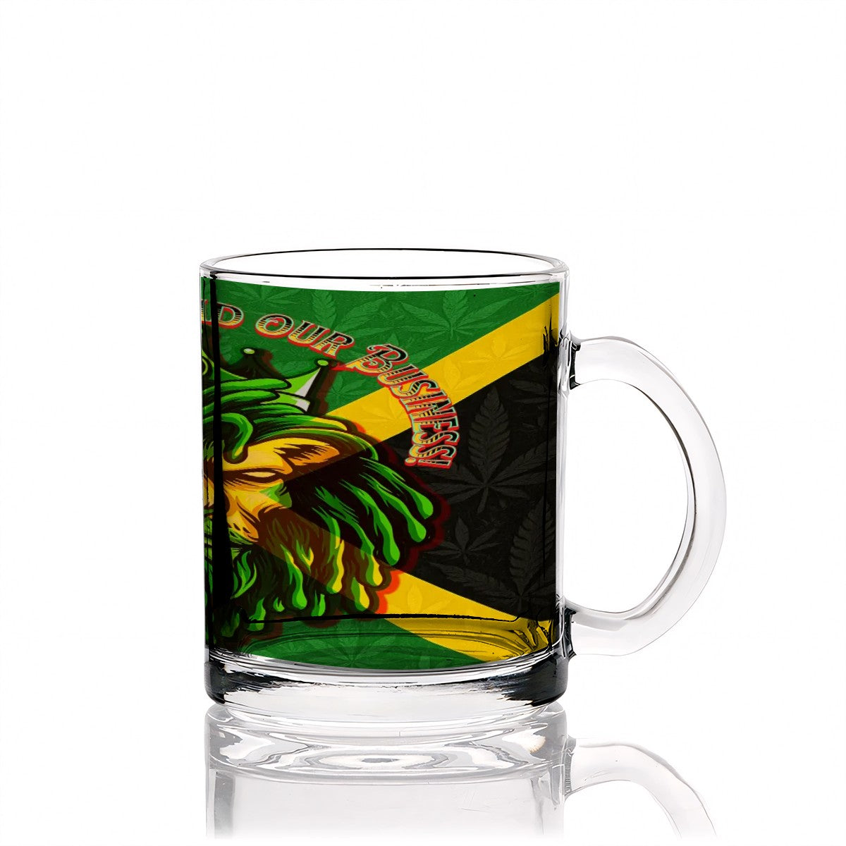 Jamaican Glass Coffee Cups (12oz)