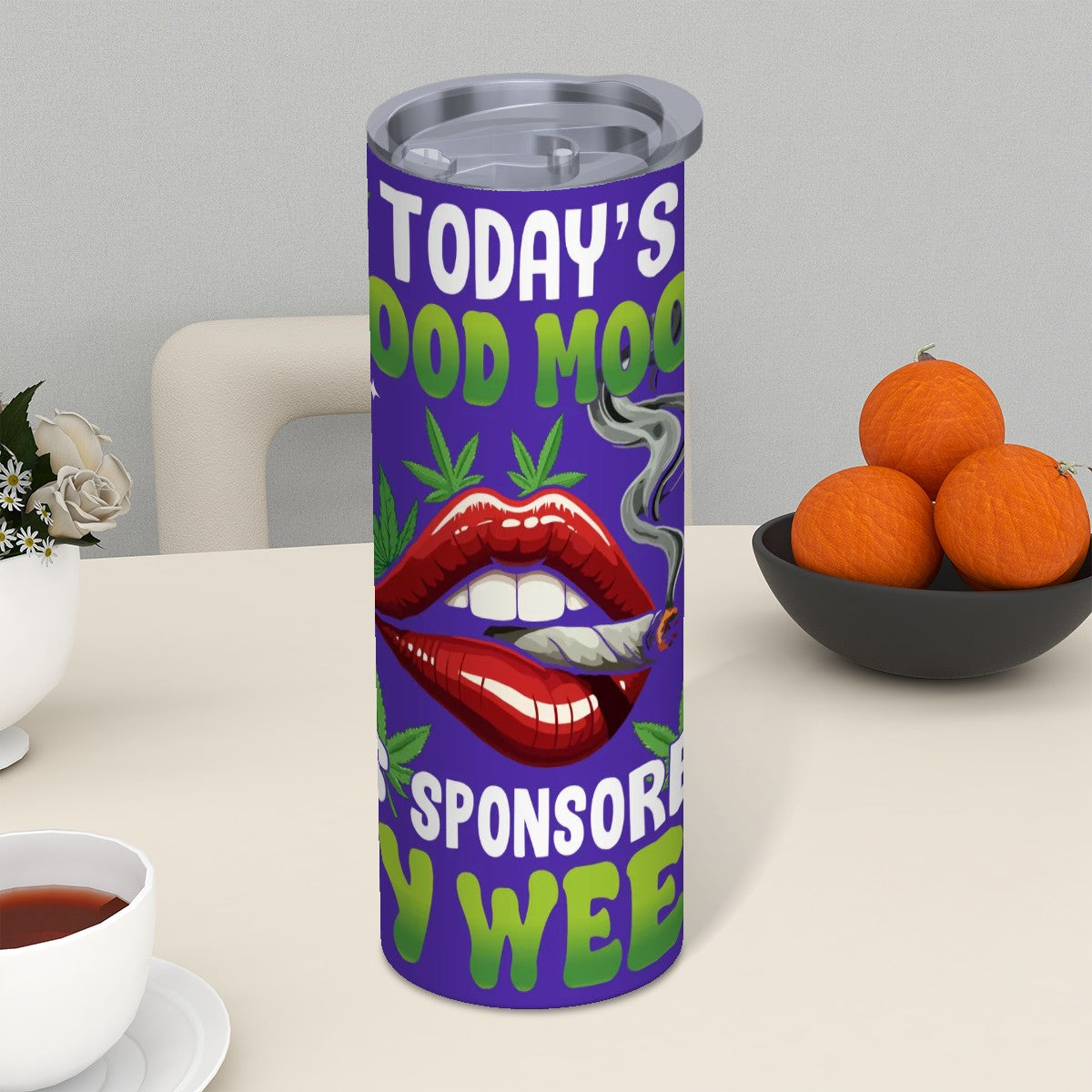 Purple todays good mood is sponsored by weed