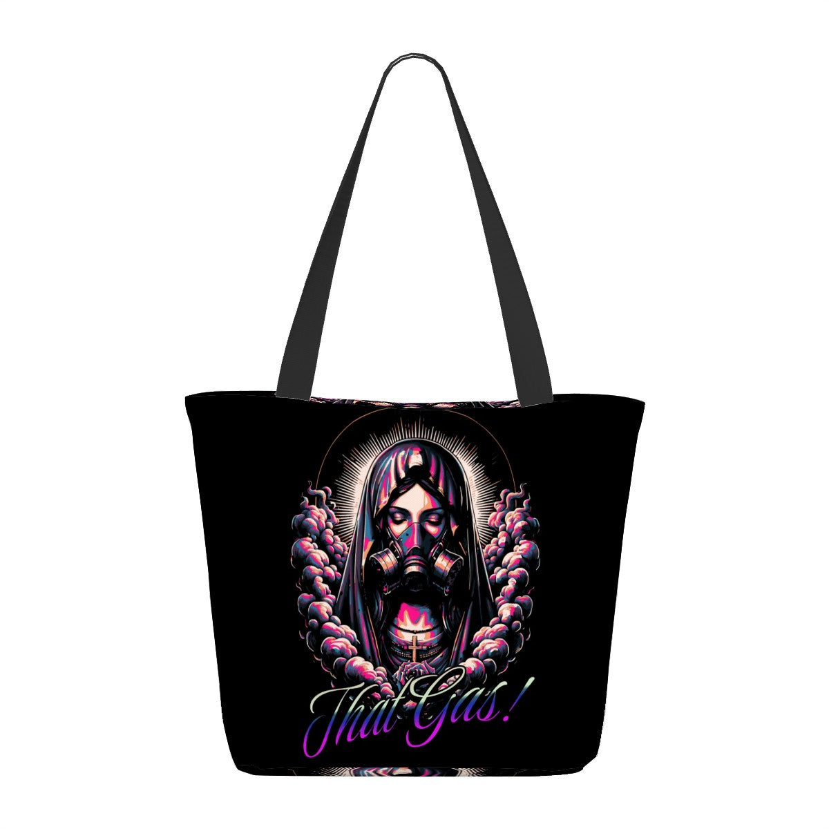 Black That's Gas Women Shopping Bags