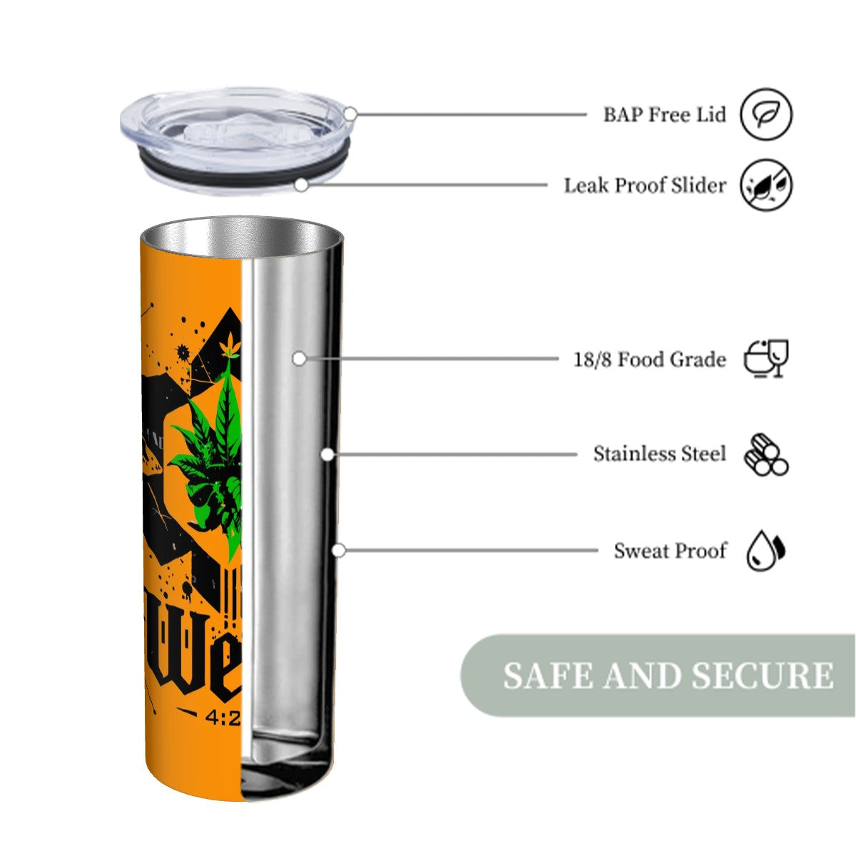 Yellow Weed Tumbler