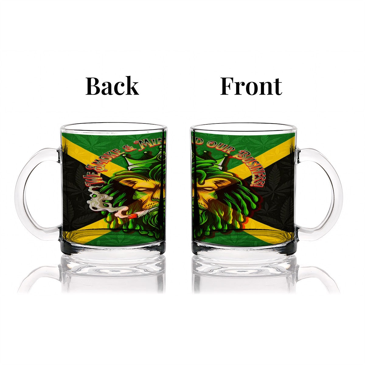 Jamaican Glass Coffee Cups (12oz)