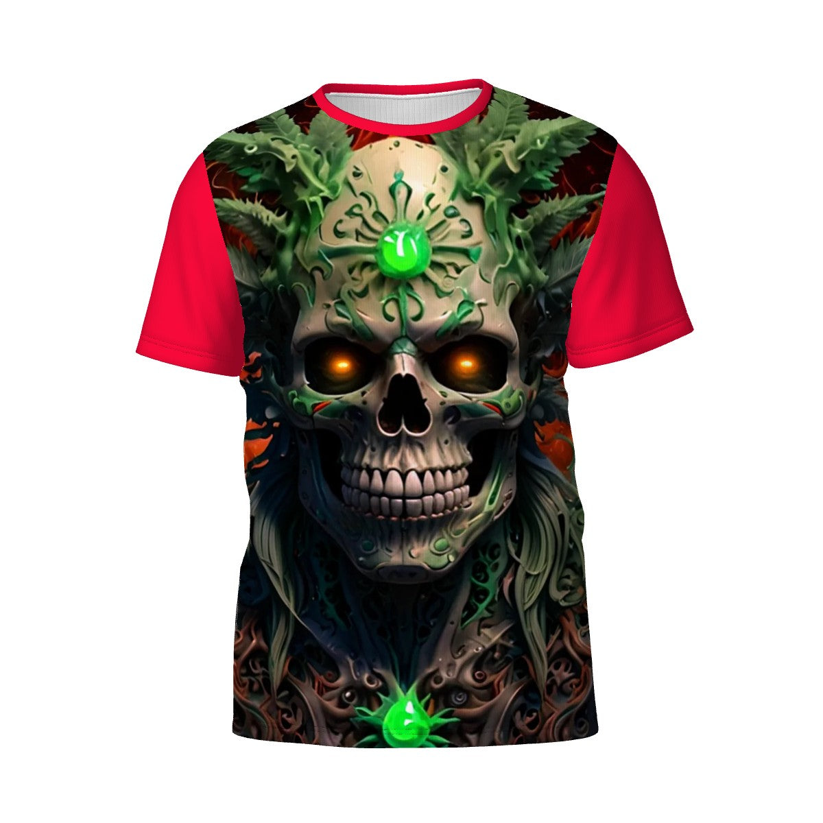 Men's Short Sleeve T Shirt Pink Skull