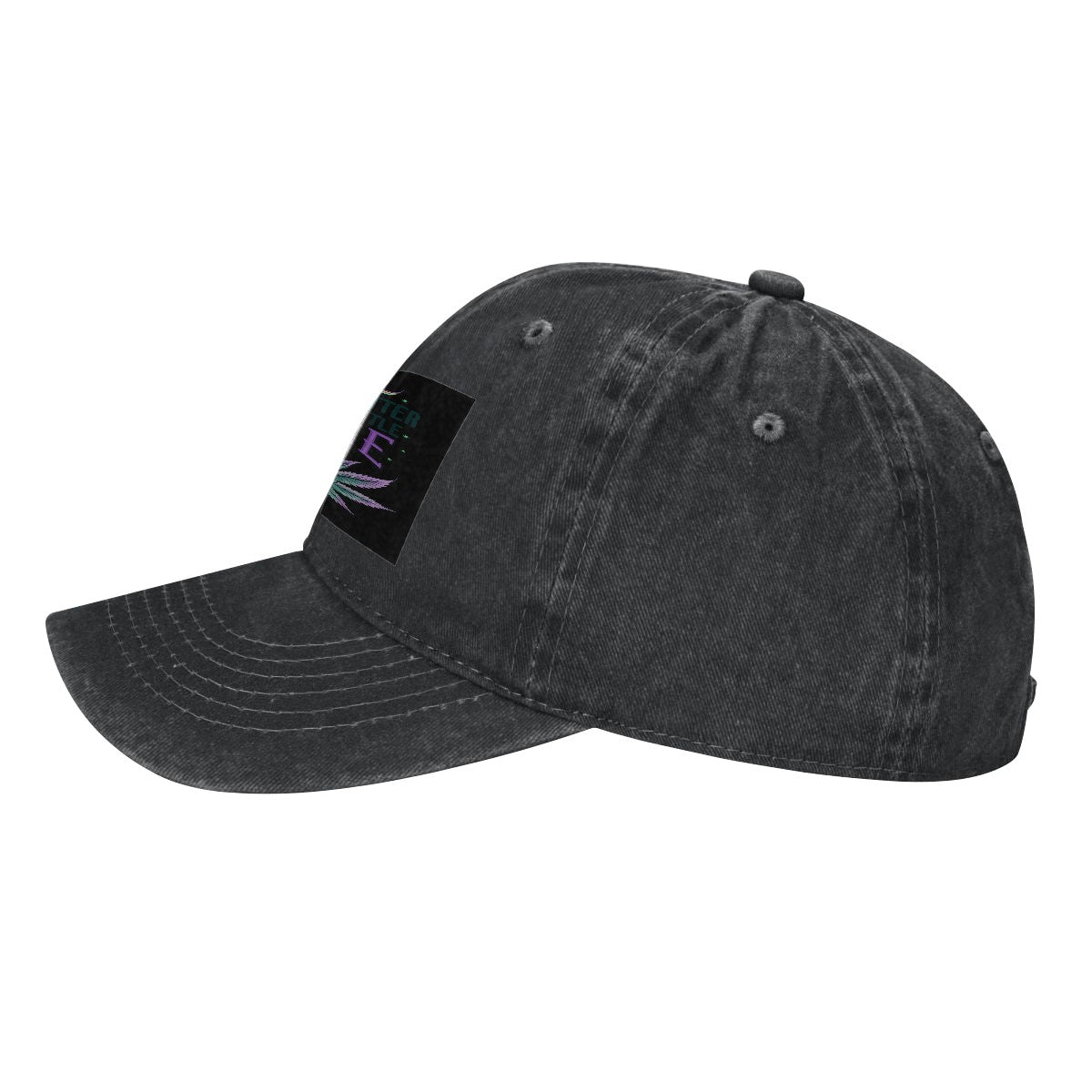 Purple Haze Washed Denim Baseball Cap