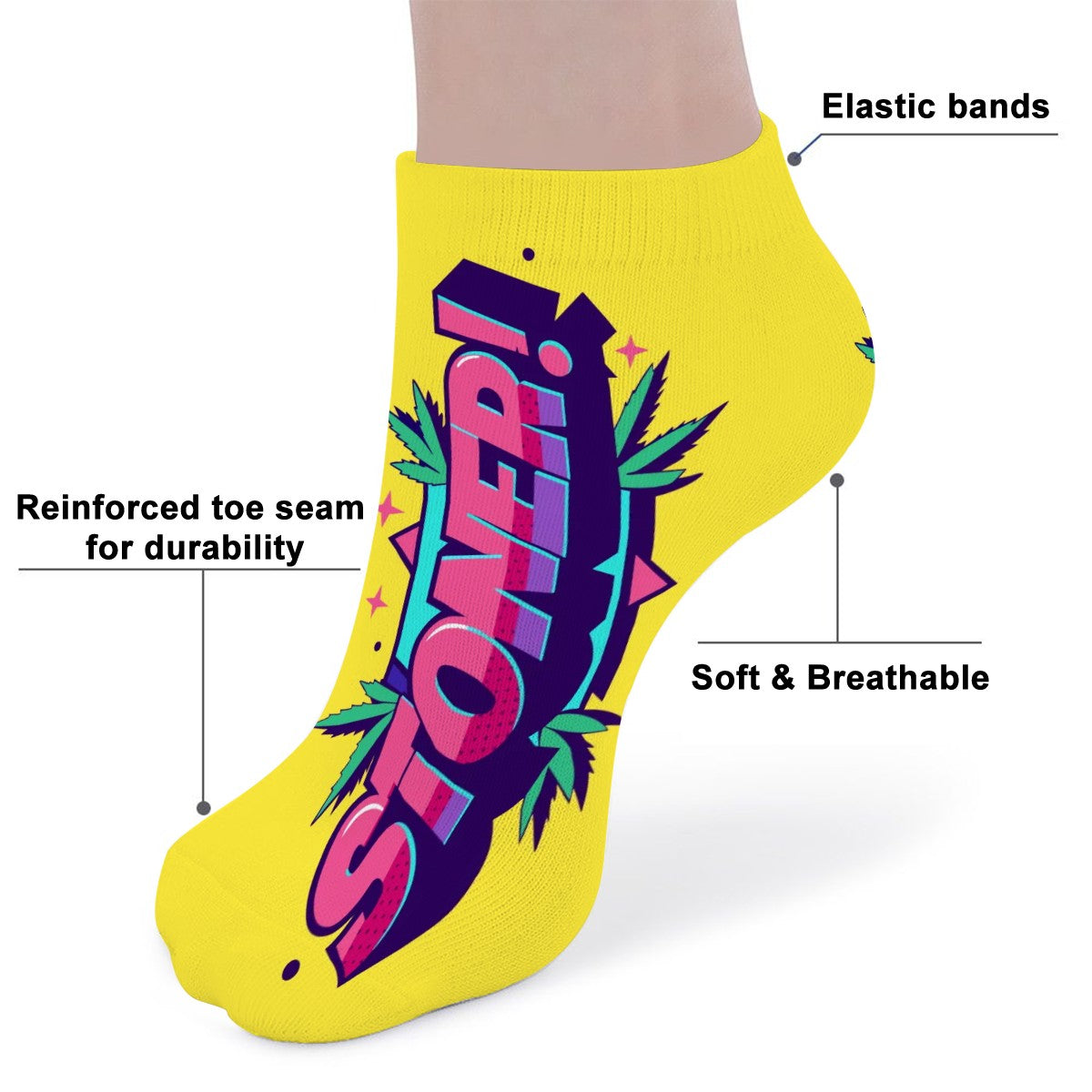 Yellow Ankle Socks