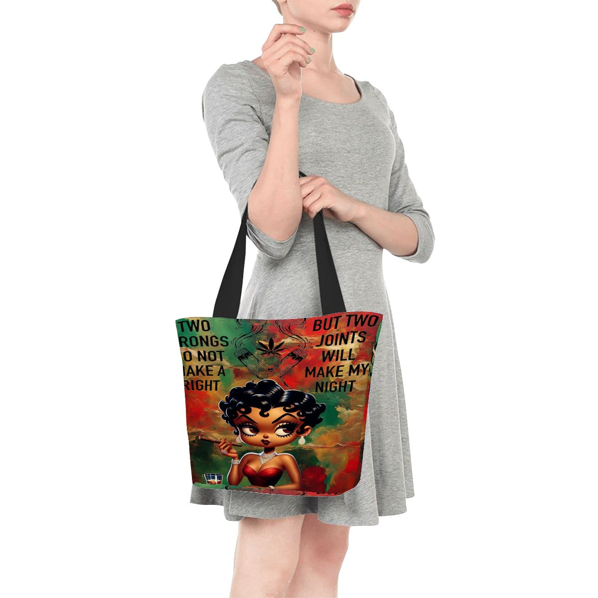 Two Wrong Don't Make It Right Women Shopping Bag