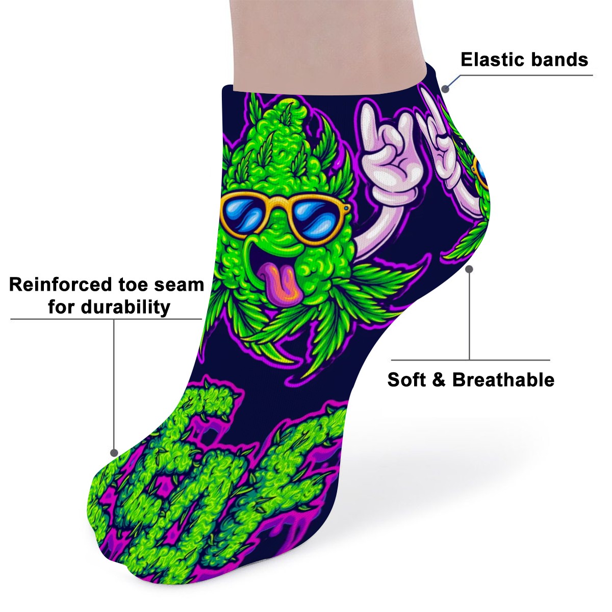 Ankle Socks Green Slim
