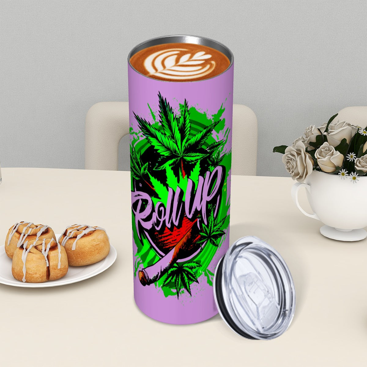 Purple roll up Tumbler
