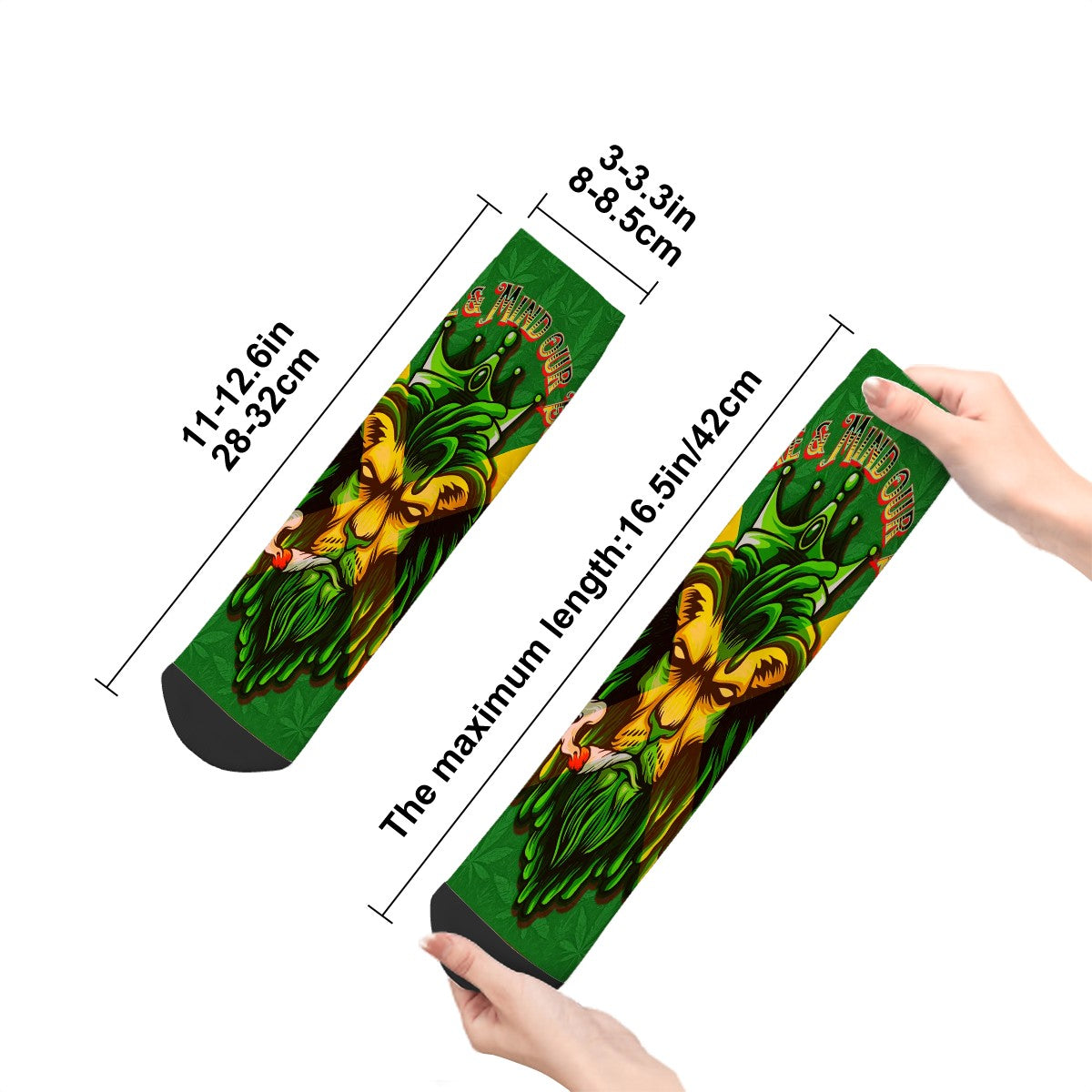 Men Jamaican We Mind Our Business Tube Socks