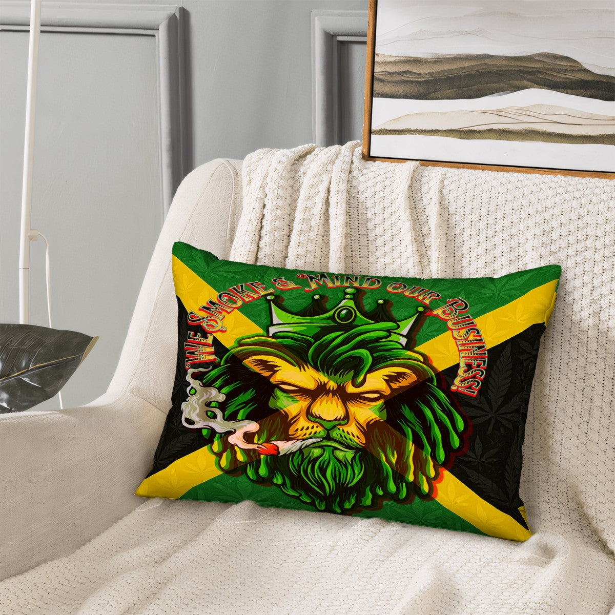 Jamaican Woman I mind My business Satin Pillowcase with Hidden Zipper