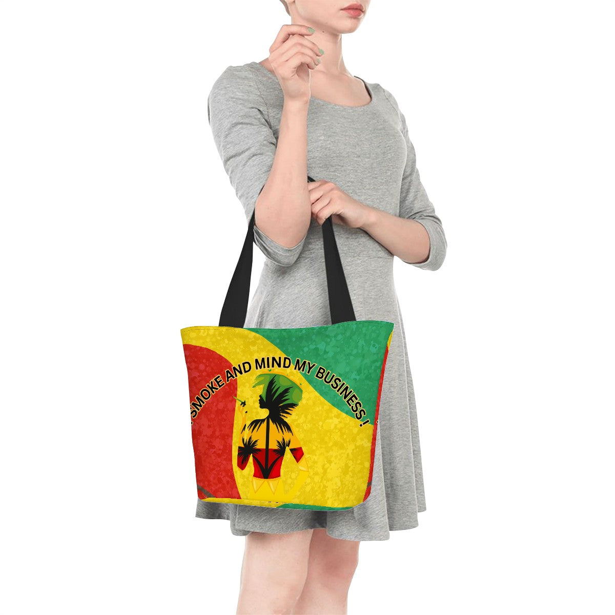 Women Shopping Bags We Smoke And Mind My Business Shopping Bag