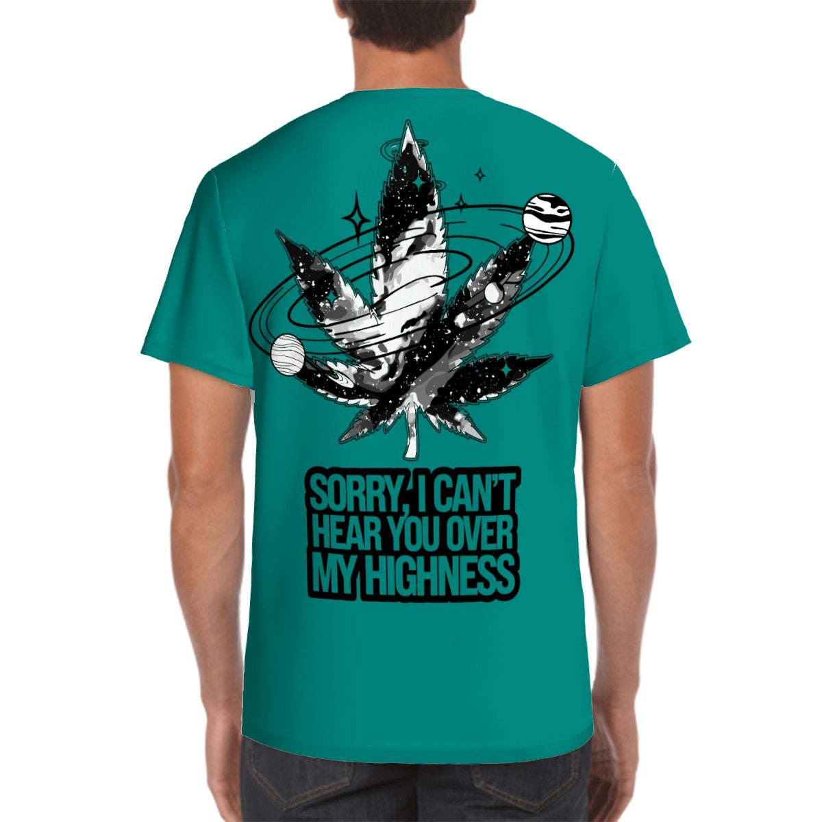 Men's Short Sleeve T Shirt Green Sorry I Can't Hear you