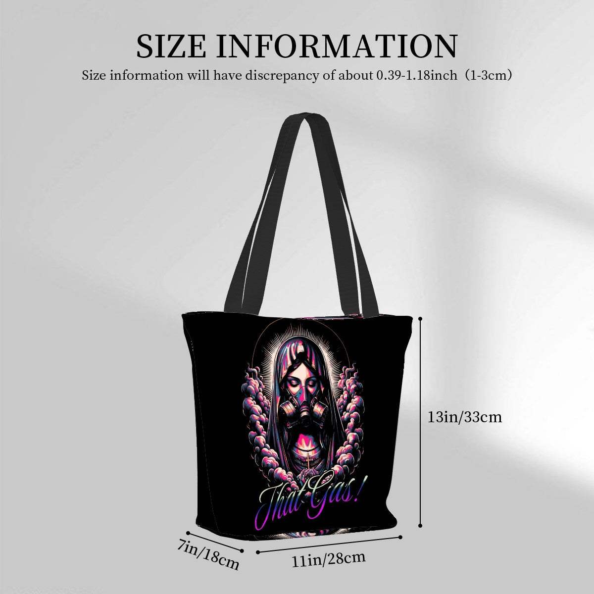 Black That's Gas Women Shopping Bags