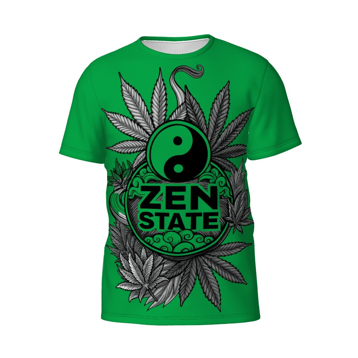 Men's Short Sleeve T Shirt Green Zen State