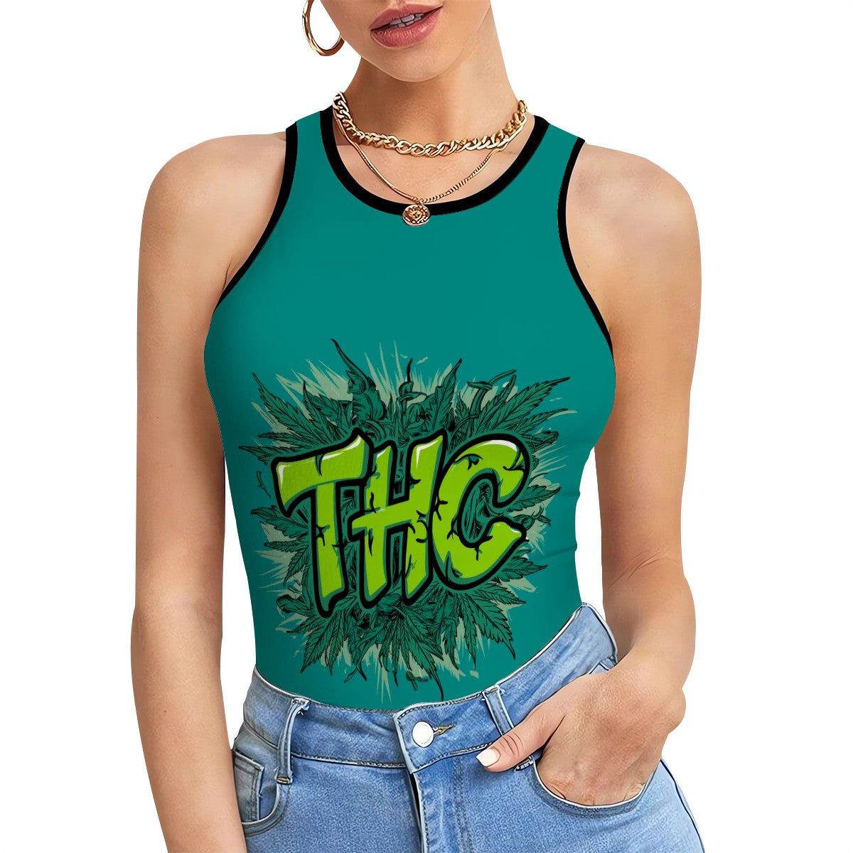 Green THC Woman Tee