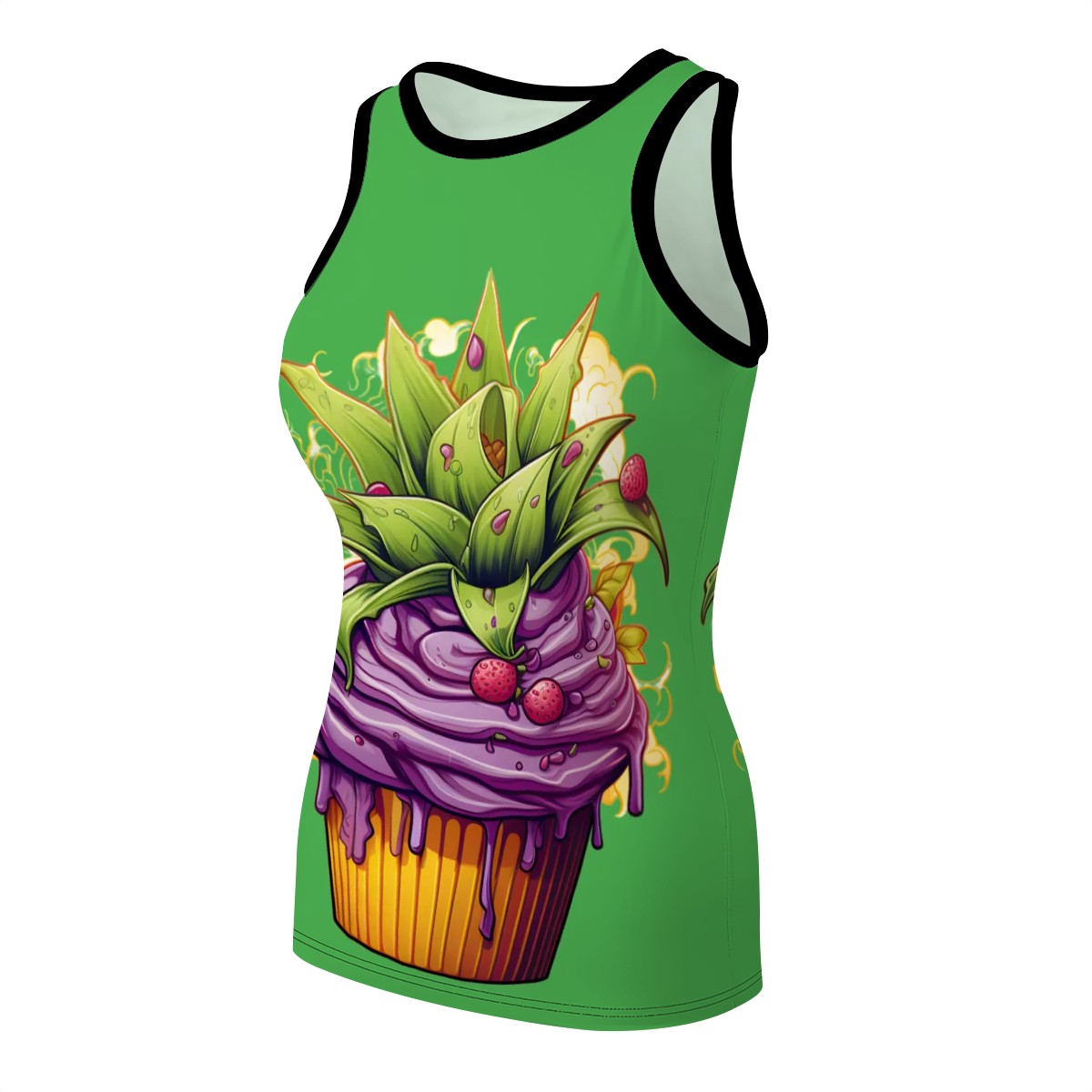 Green Cupcake Women s Tank Tops
