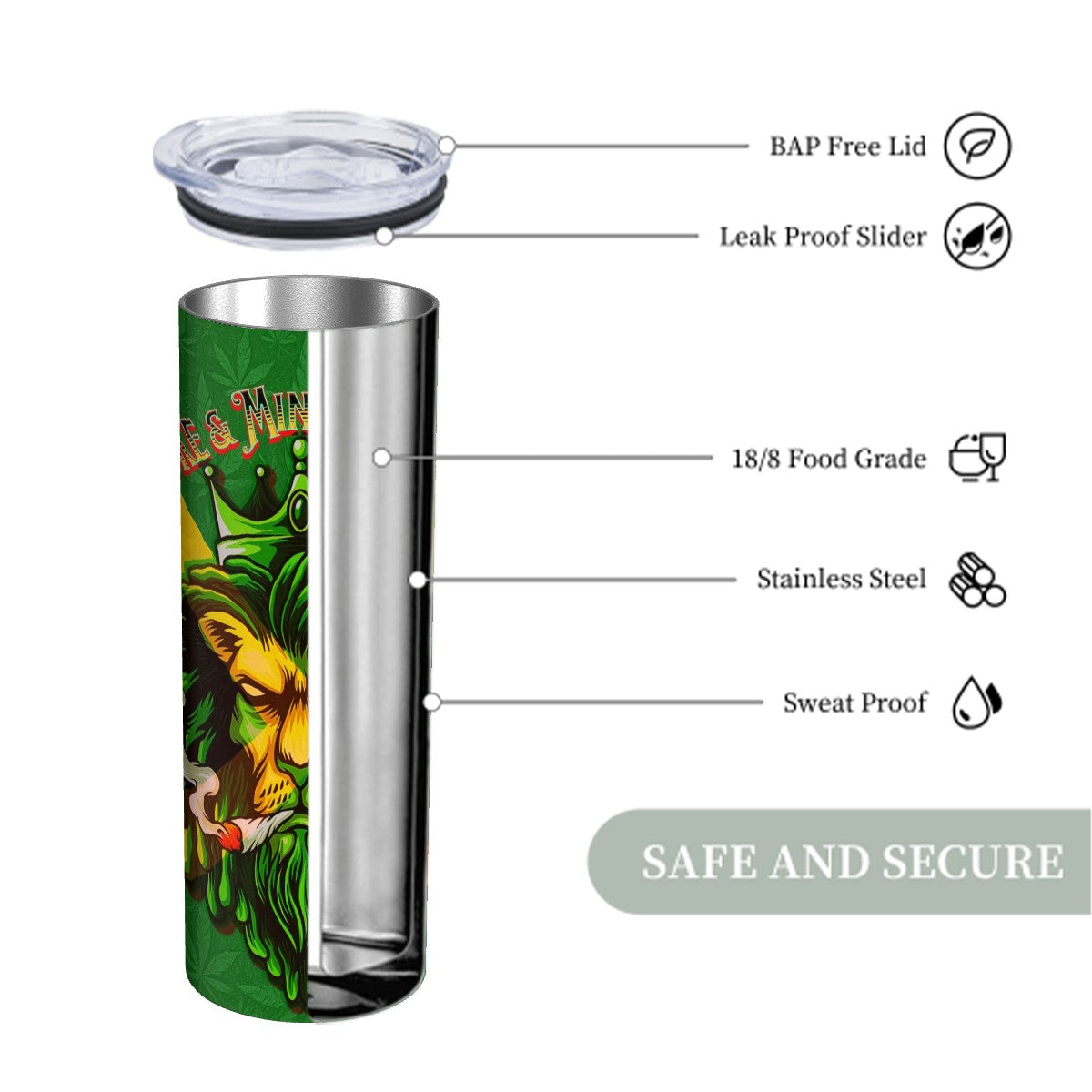 We Mind our Business Stainless Tumbler steel Drinkware (20oz)