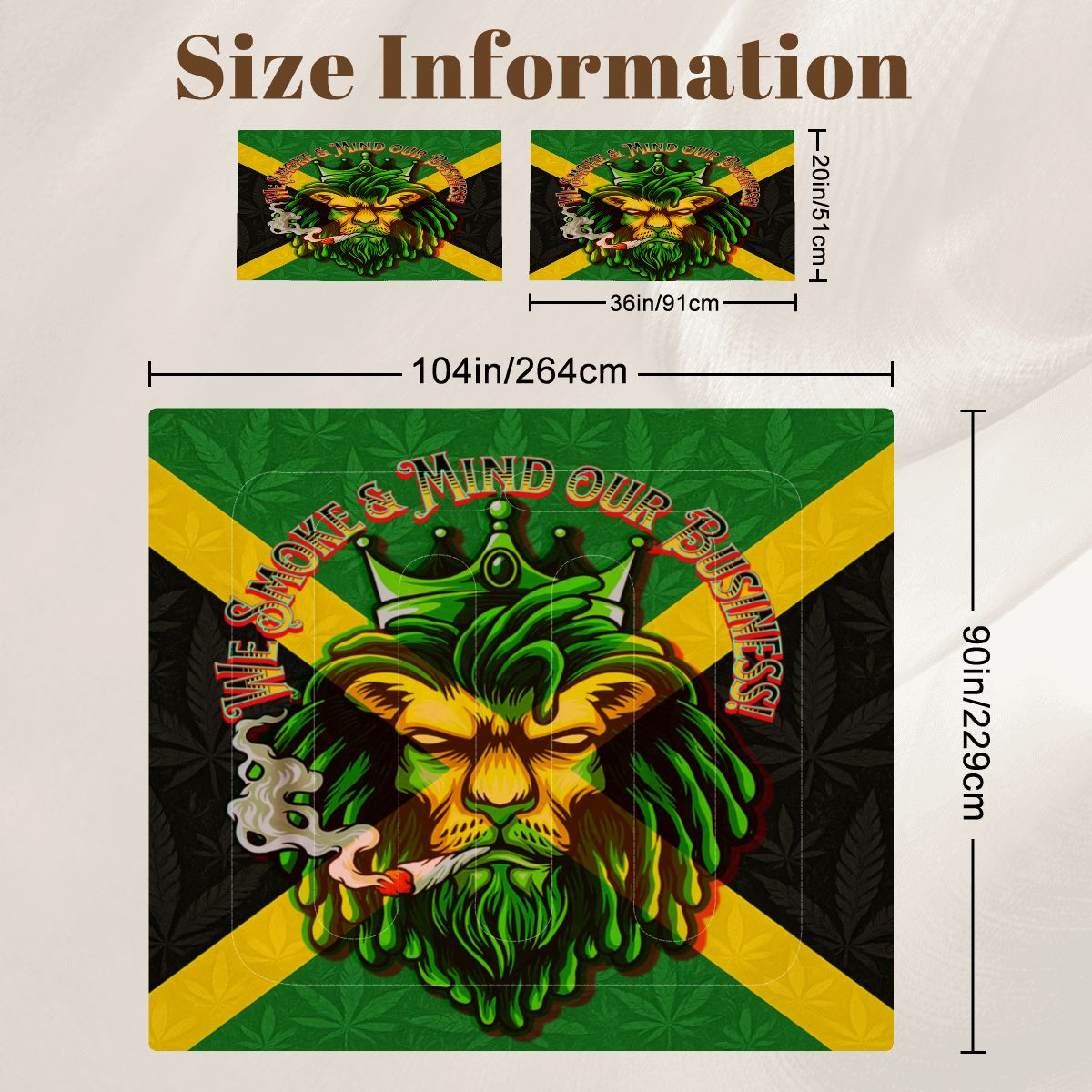 Jamaican We Mind Our Business King Comforter Set