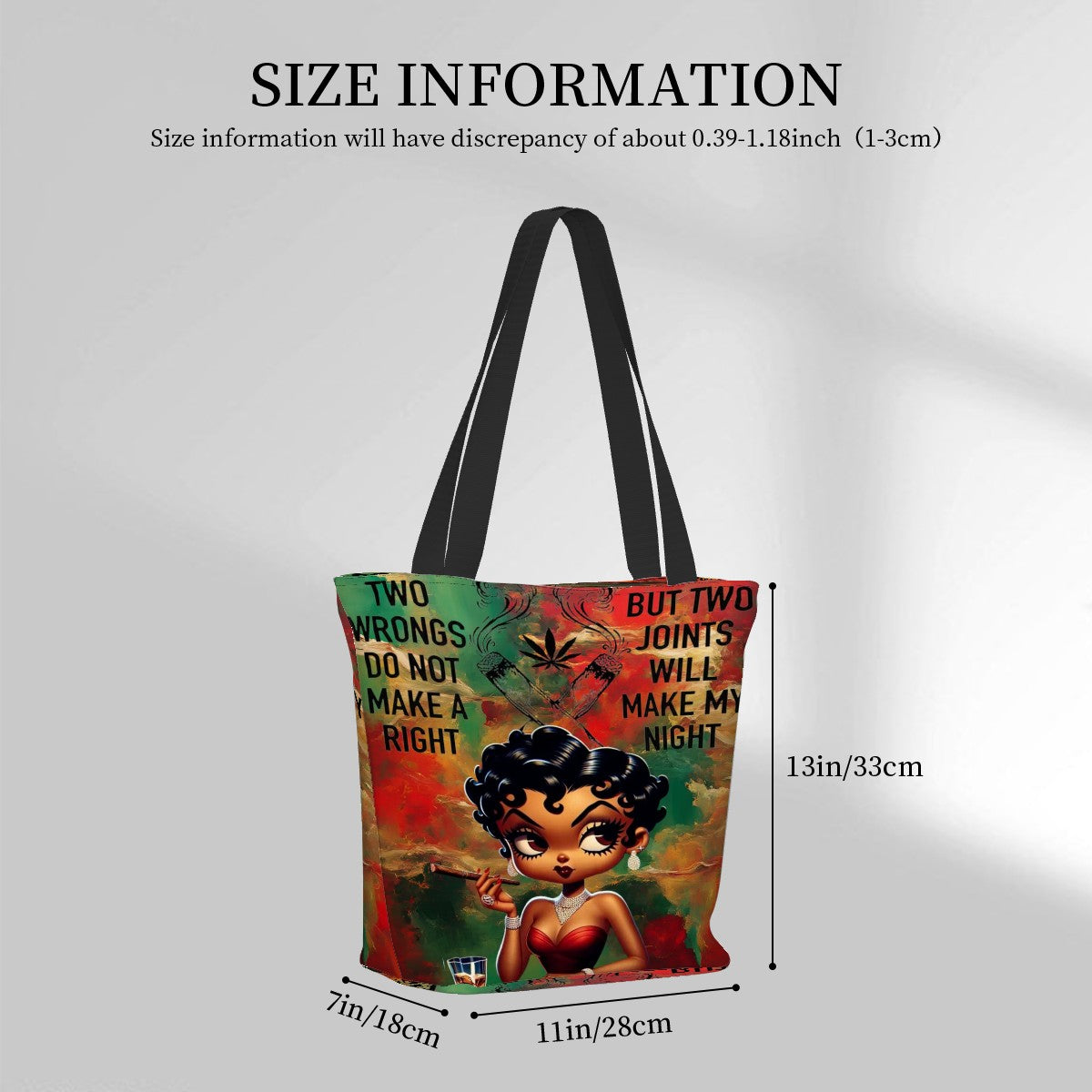 Two Wrong Don't Make It Right Women Shopping Bag